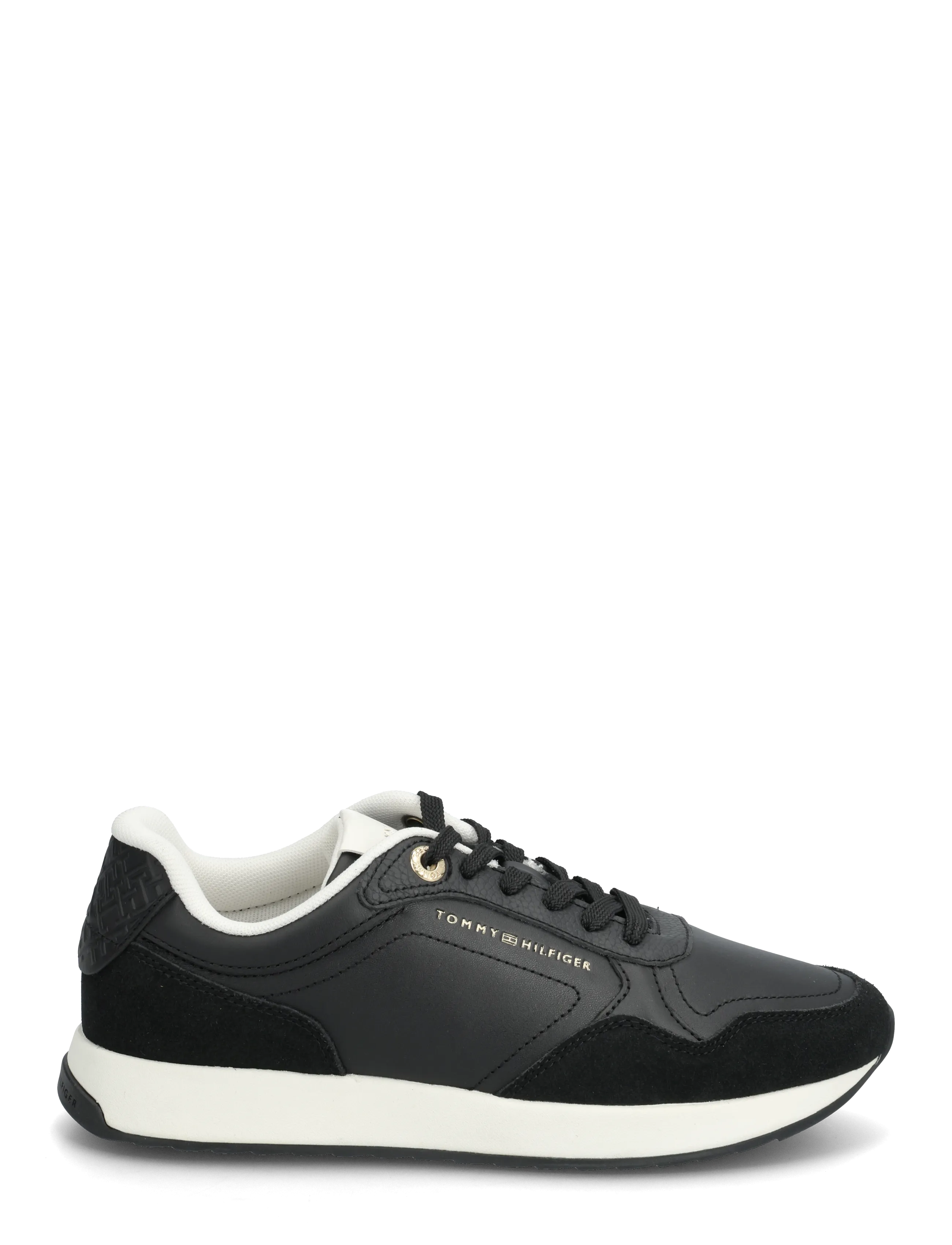 Tommy Hilfiger - MONOGRAM MIX MATERIAL RUNNER - lágir strigaskór - black - 1