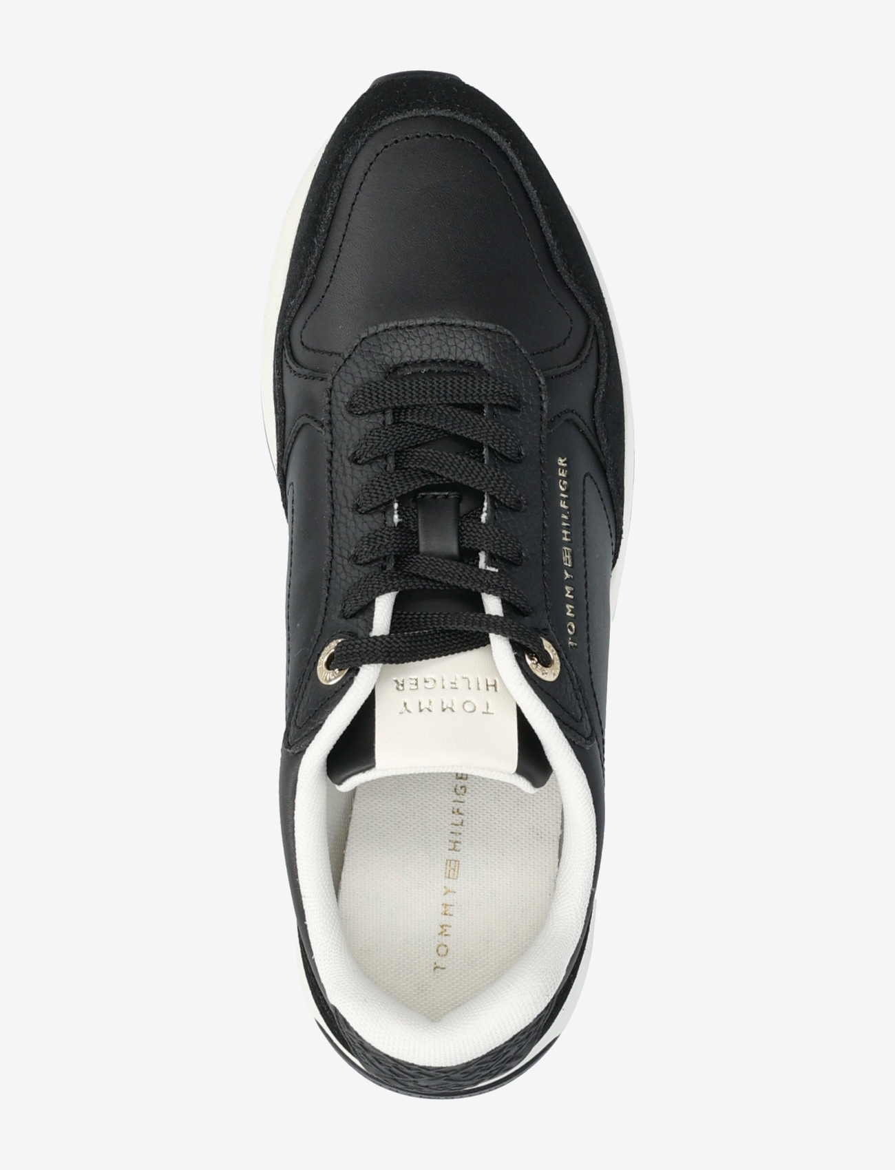 Tommy Hilfiger - MONOGRAM MIX MATERIAL RUNNER - sneakers med lavt skaft - black - 3
