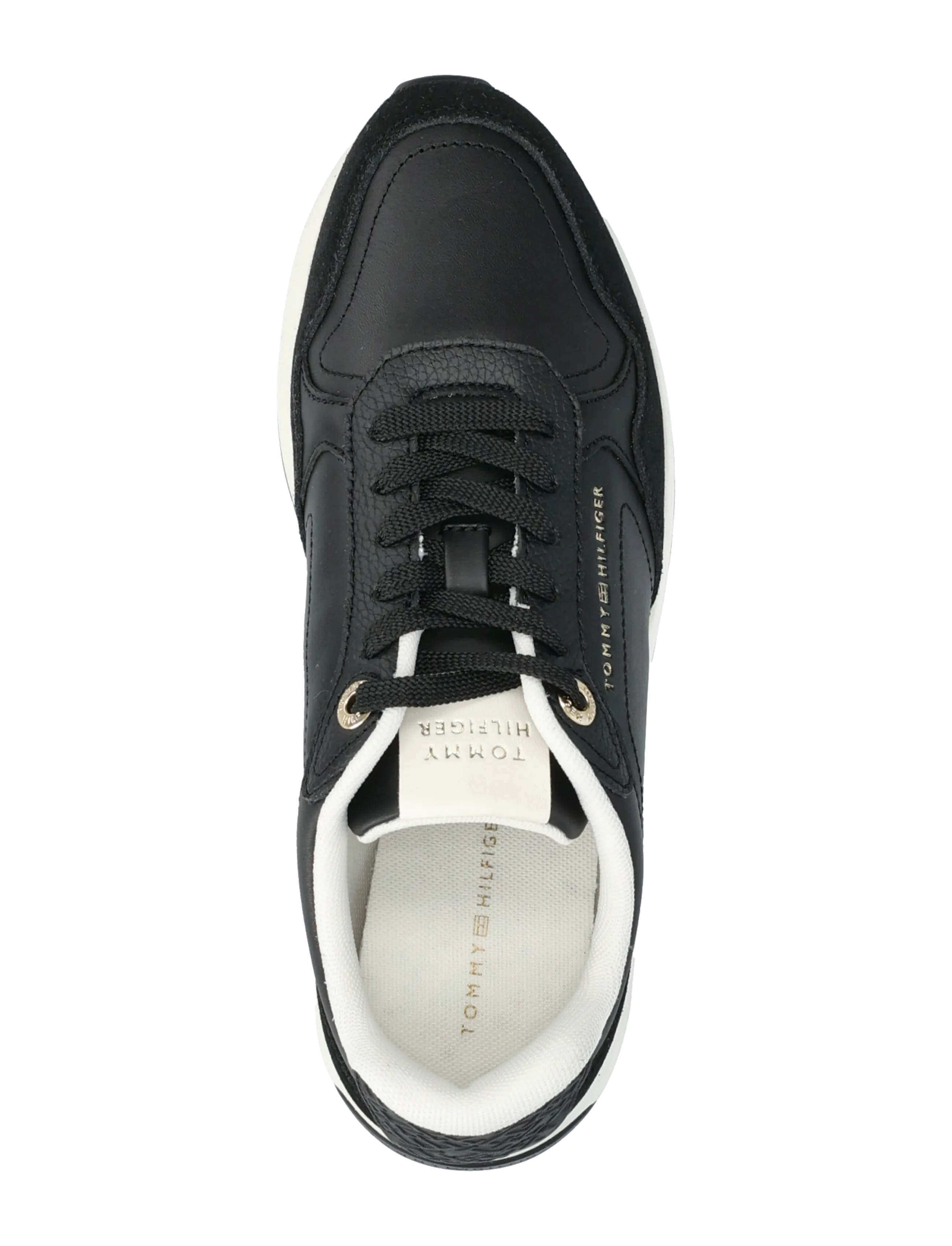 Tommy Hilfiger - MONOGRAM MIX MATERIAL RUNNER - lágir strigaskór - black - 3
