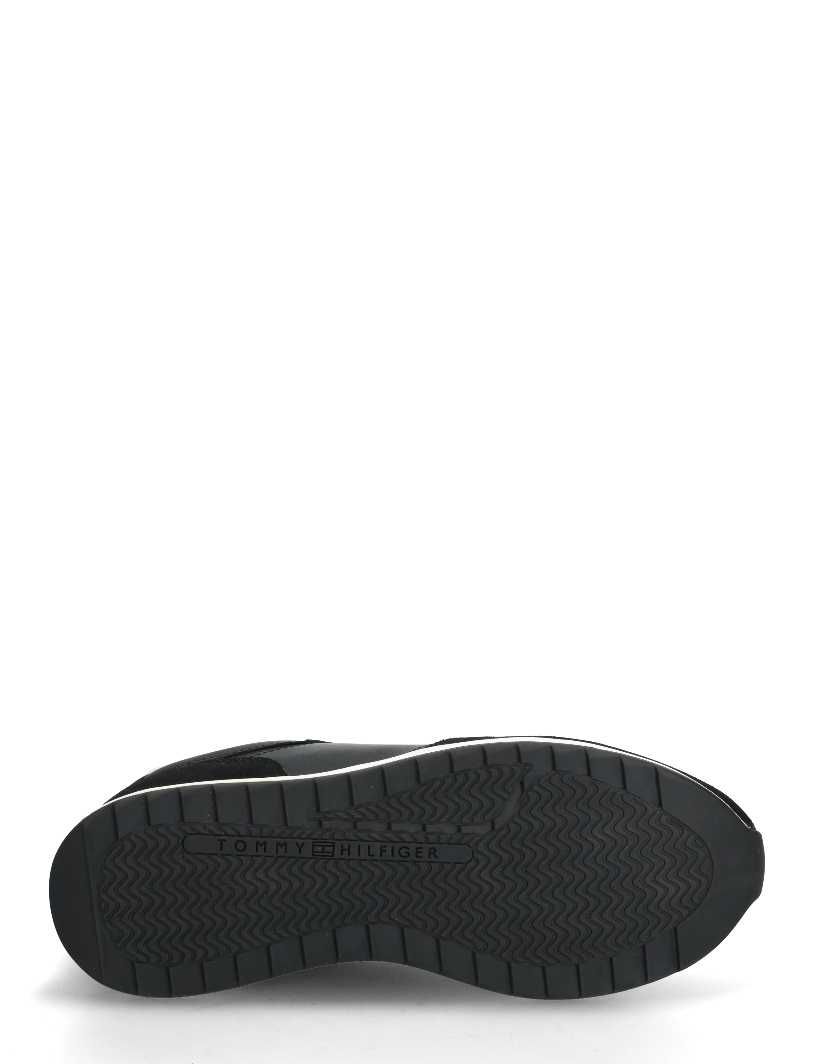 Tommy Hilfiger - MONOGRAM MIX MATERIAL RUNNER - lágir strigaskór - black - 4