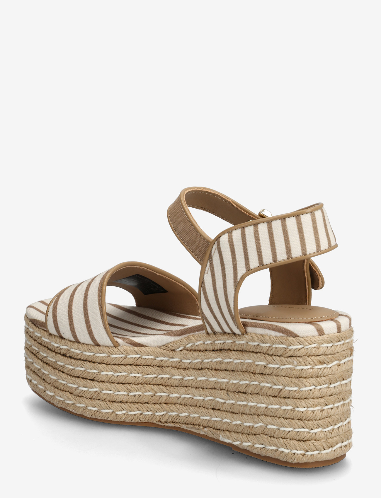 Tommy Hilfiger - PLATFORM WEDGE BRETON STRIPES - højhælede espadrillos - soft cream - 2
