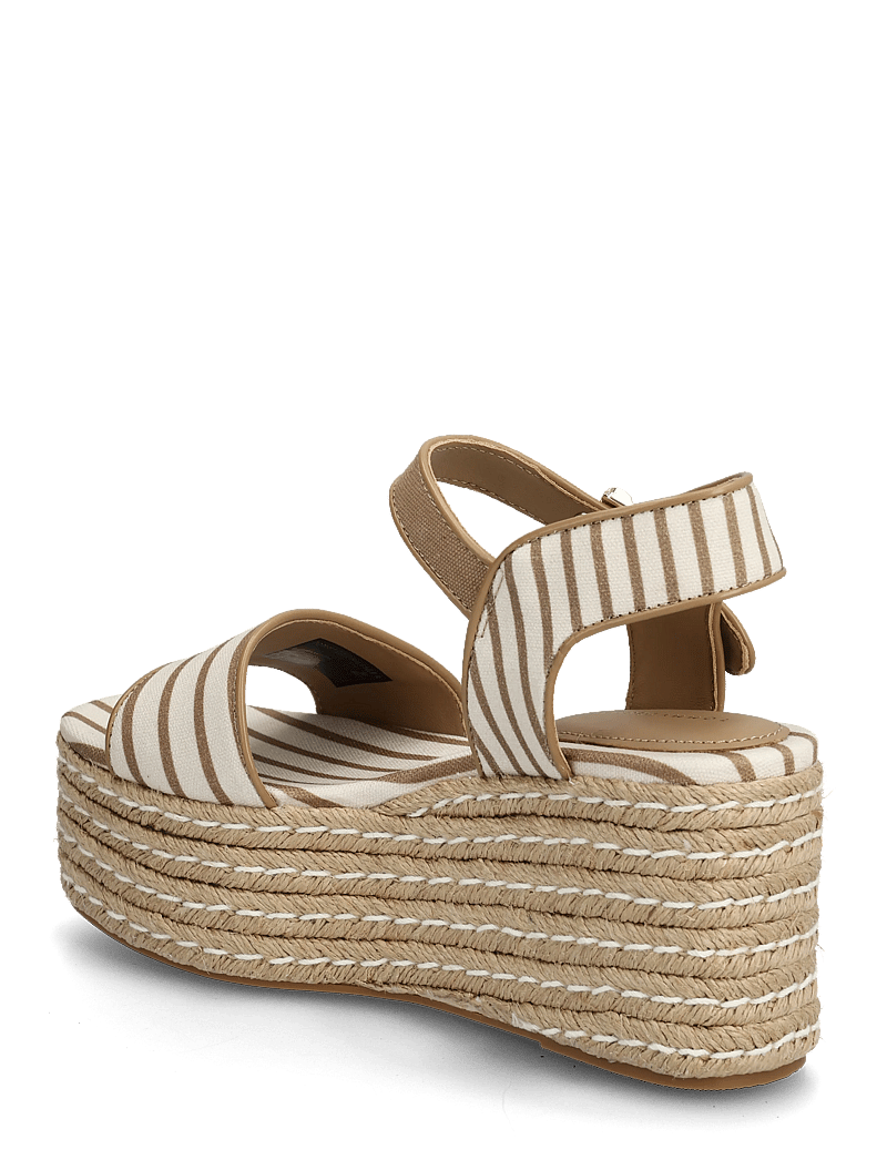 Tommy Hilfiger - PLATFORM WEDGE BRETON STRIPES - højhælede espadrillos - soft cream - 2