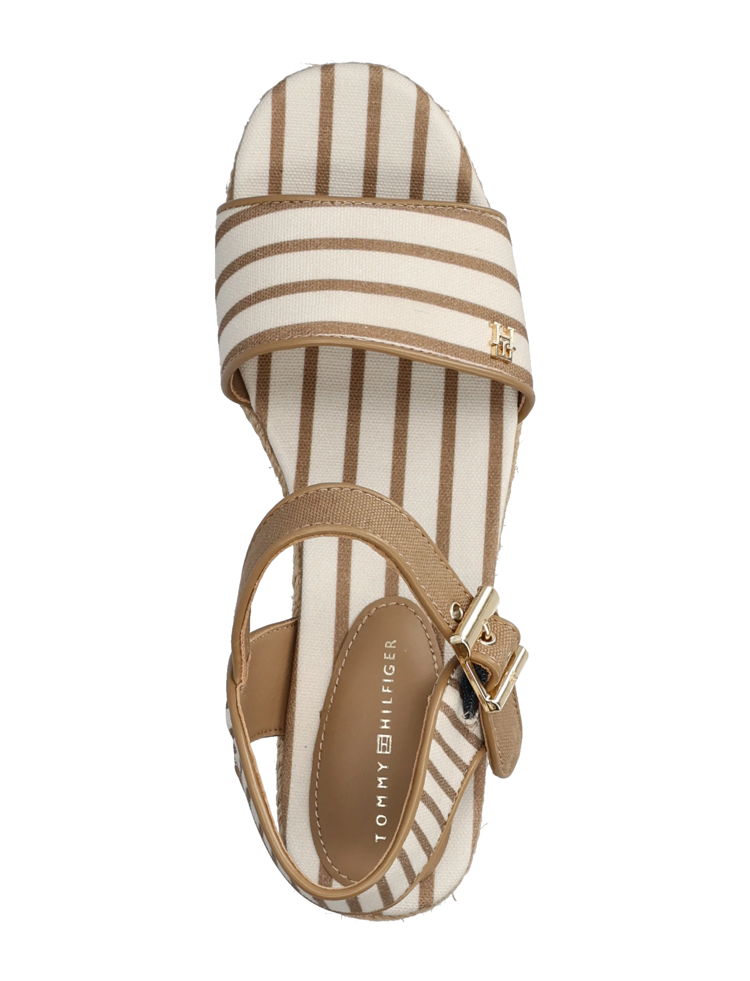 Tommy Hilfiger - PLATFORM WEDGE BRETON STRIPES - espadrilės ant platformos - soft cream - 3