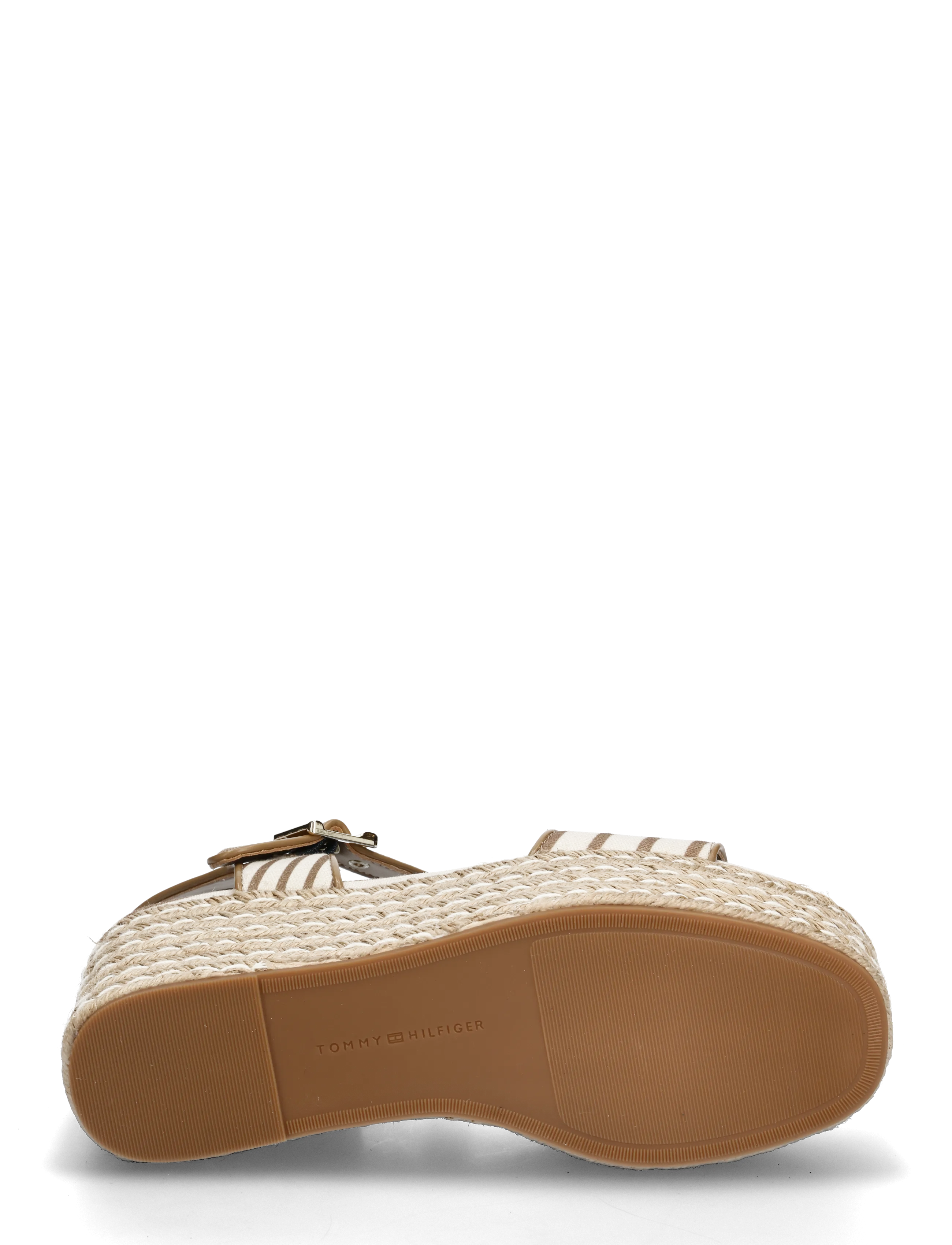 Tommy Hilfiger - PLATFORM WEDGE BRETON STRIPES - espadrilės ant platformos - soft cream - 4