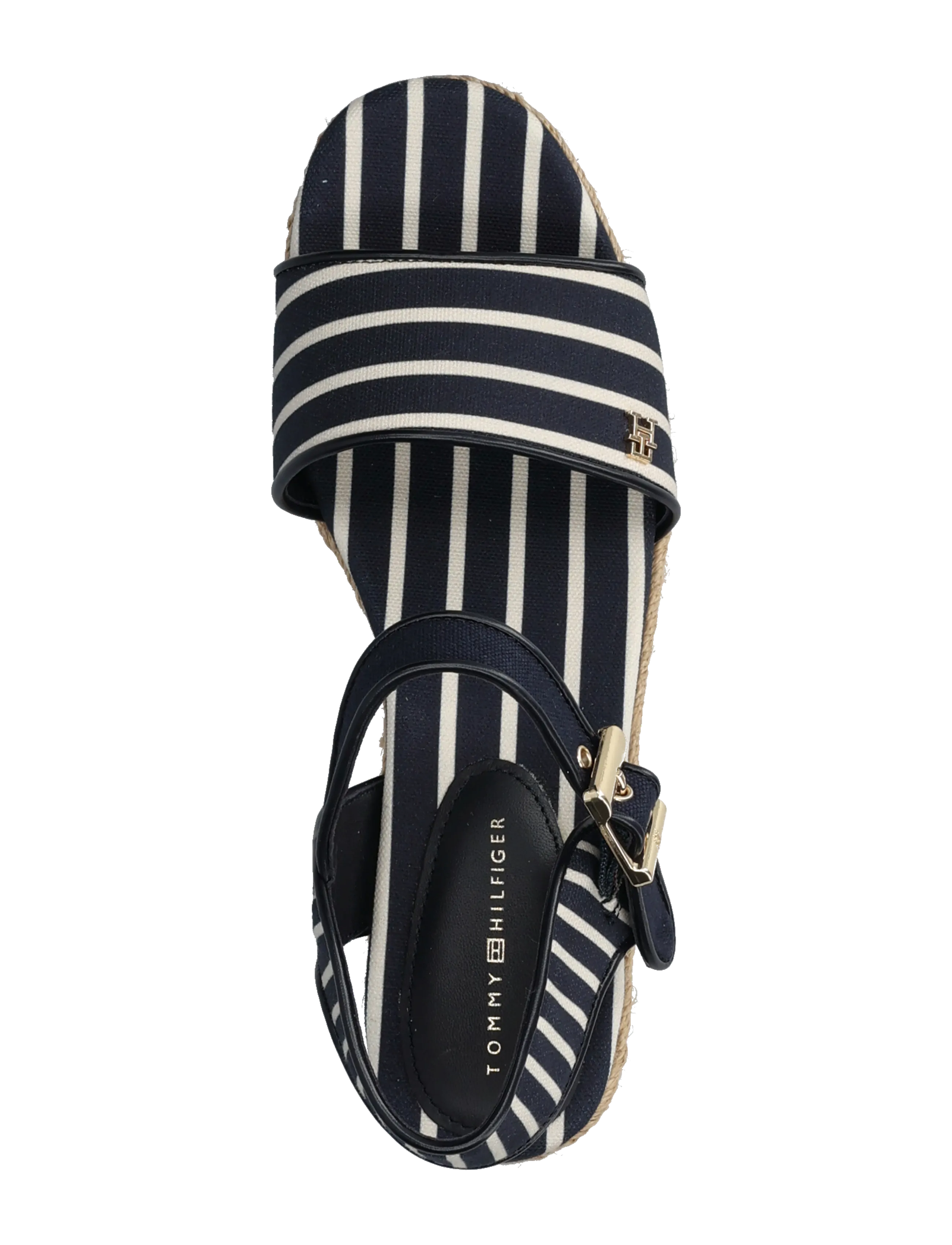 Tommy Hilfiger - PLATFORM WEDGE BRETON STRIPES - kontsaga espadrillid - space blue - 3