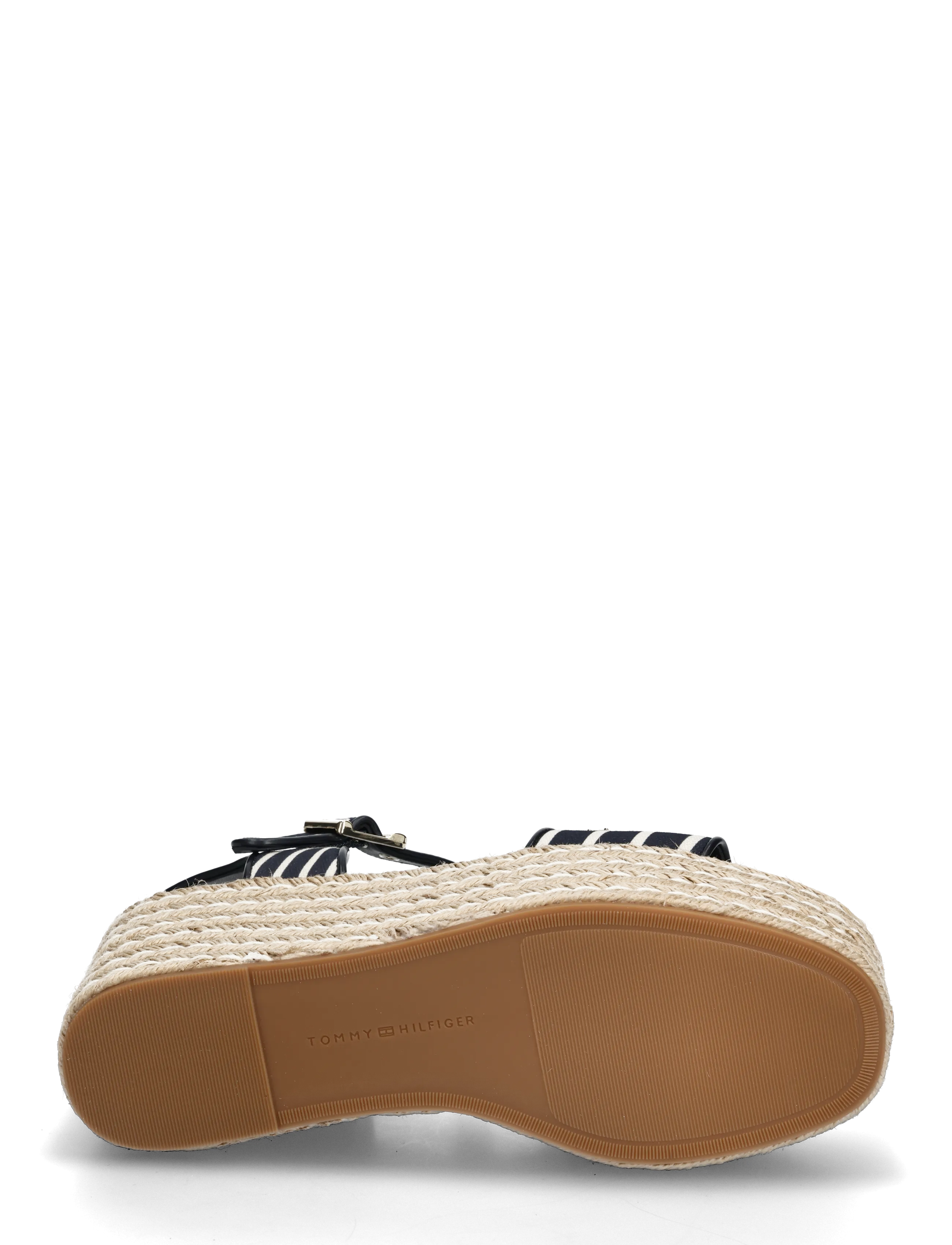 Tommy Hilfiger - PLATFORM WEDGE BRETON STRIPES - kontsaga espadrillid - space blue - 4