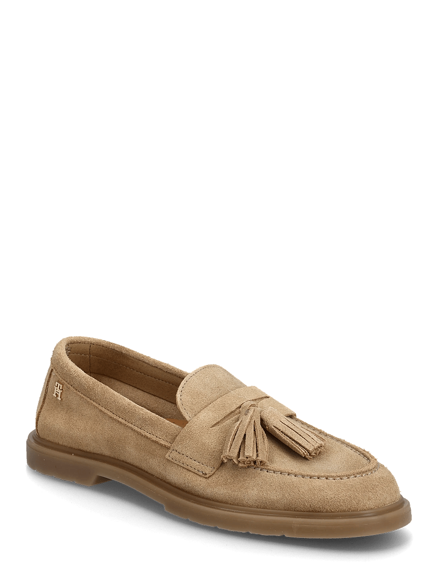 Tommy Hilfiger - LIGHT SUEDE TASSEL LOAFER - moetrendid - safari canvas - 0