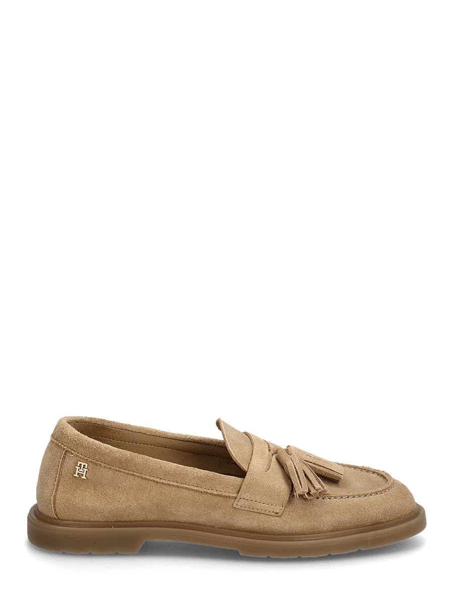 Tommy Hilfiger - LIGHT SUEDE TASSEL LOAFER - moetrendid - safari canvas - 1