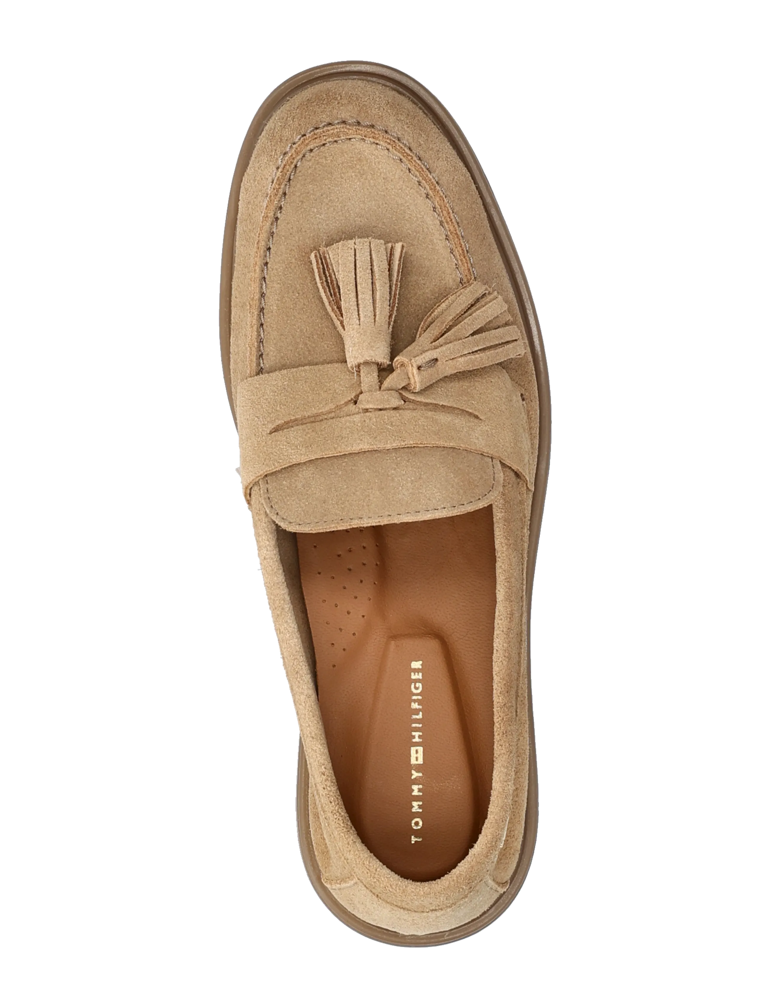 Tommy Hilfiger - LIGHT SUEDE TASSEL LOAFER - modetrends - safari canvas - 3