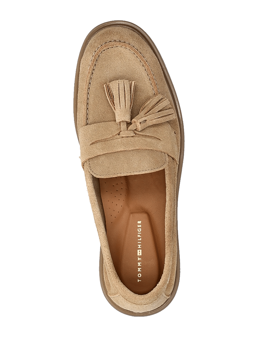 Tommy Hilfiger - LIGHT SUEDE TASSEL LOAFER - moetrendid - safari canvas - 3