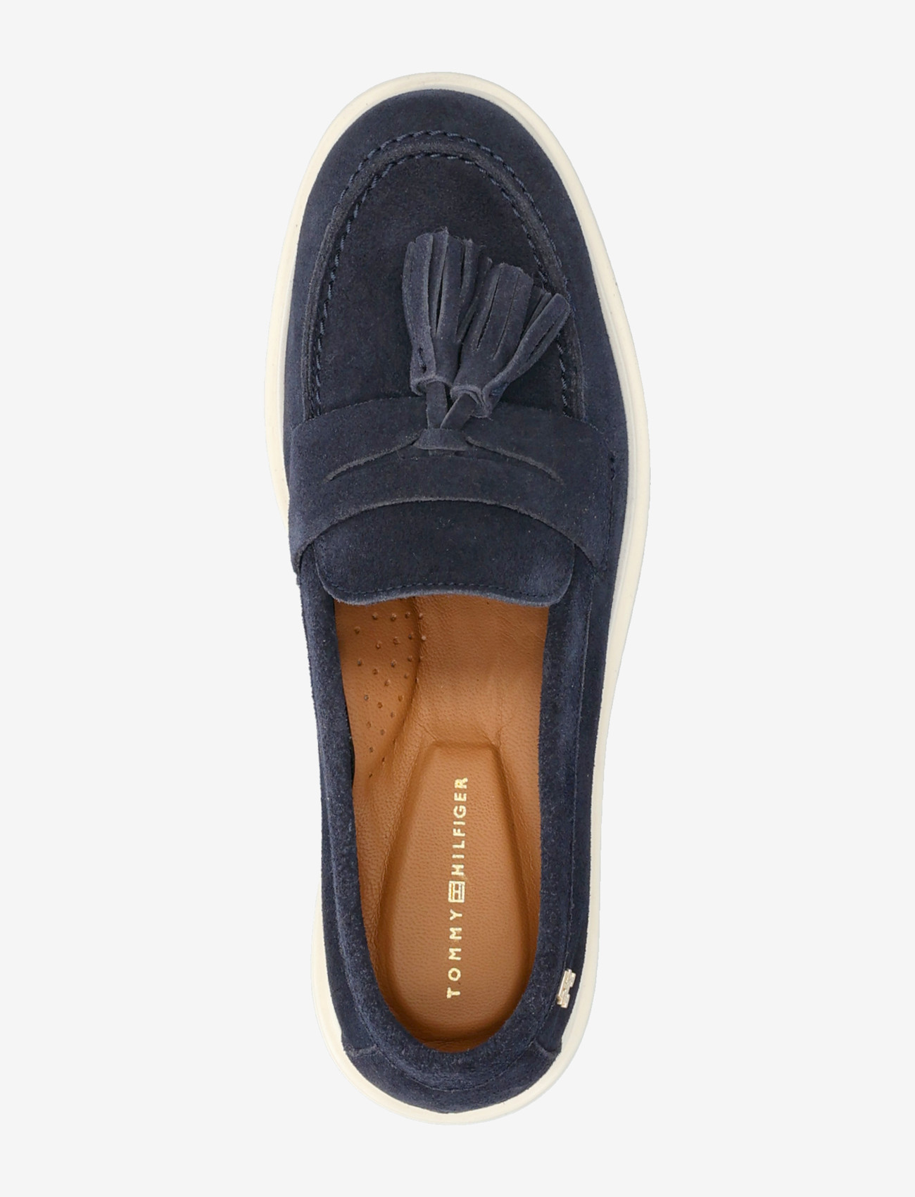 Tommy Hilfiger - LIGHT SUEDE TASSEL LOAFER - speciella tillfällen - space blue - 3