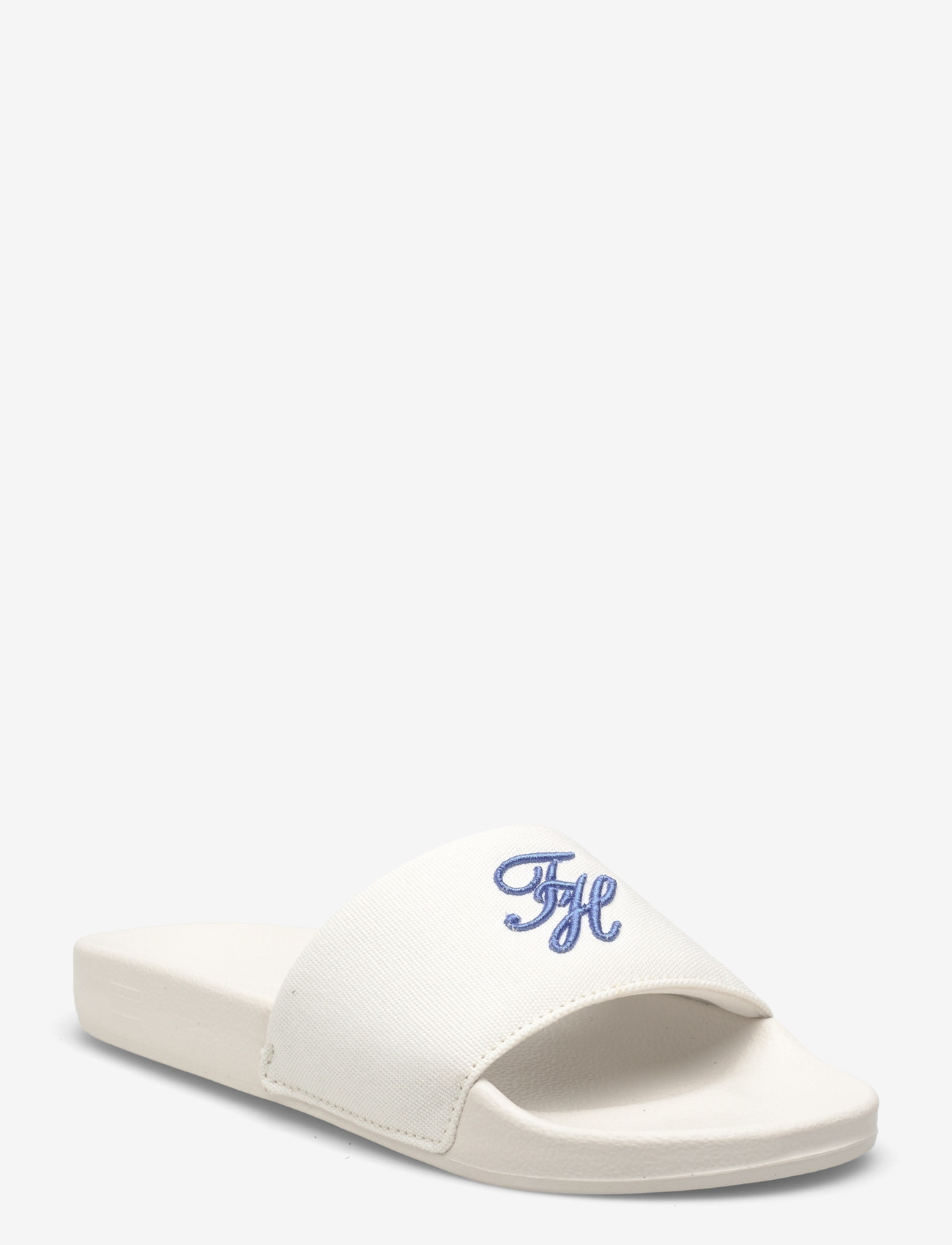 Tommy Hilfiger - TH SCRIPT POOL SLIDE - kvinnor - ecru - 0