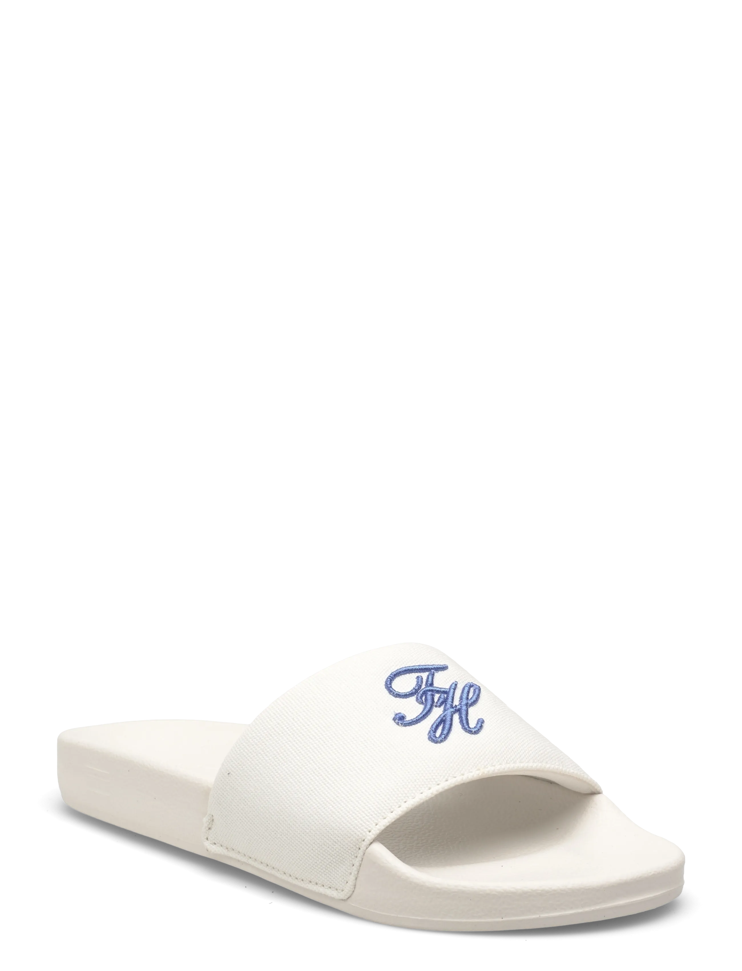 Tommy Hilfiger TH SCRIPT POOL SLIDE - Populaire merken - ECRU / cream