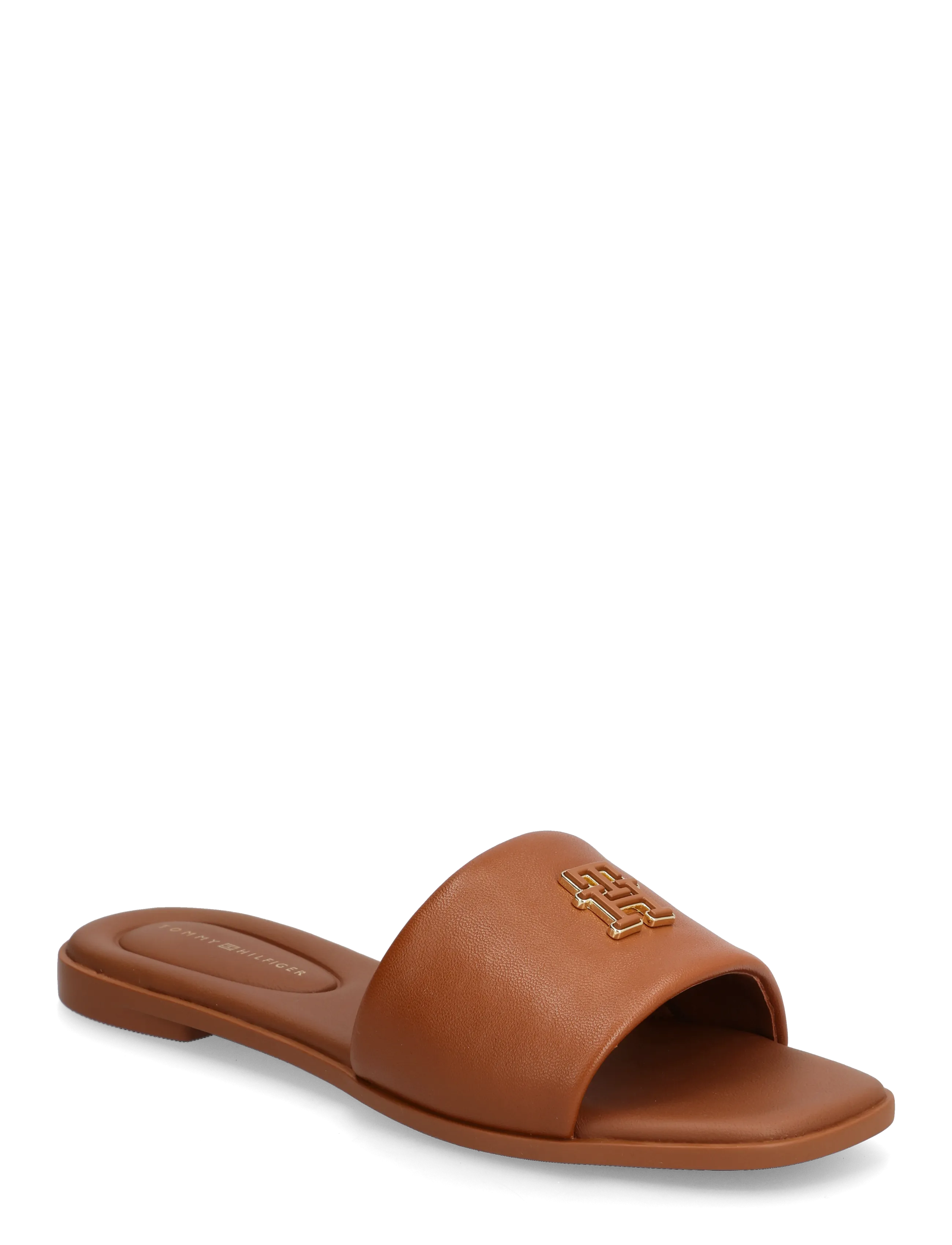 TOMMY HILFIGER Th Logo Hardware Leder Mule Braun - 40 - Damen