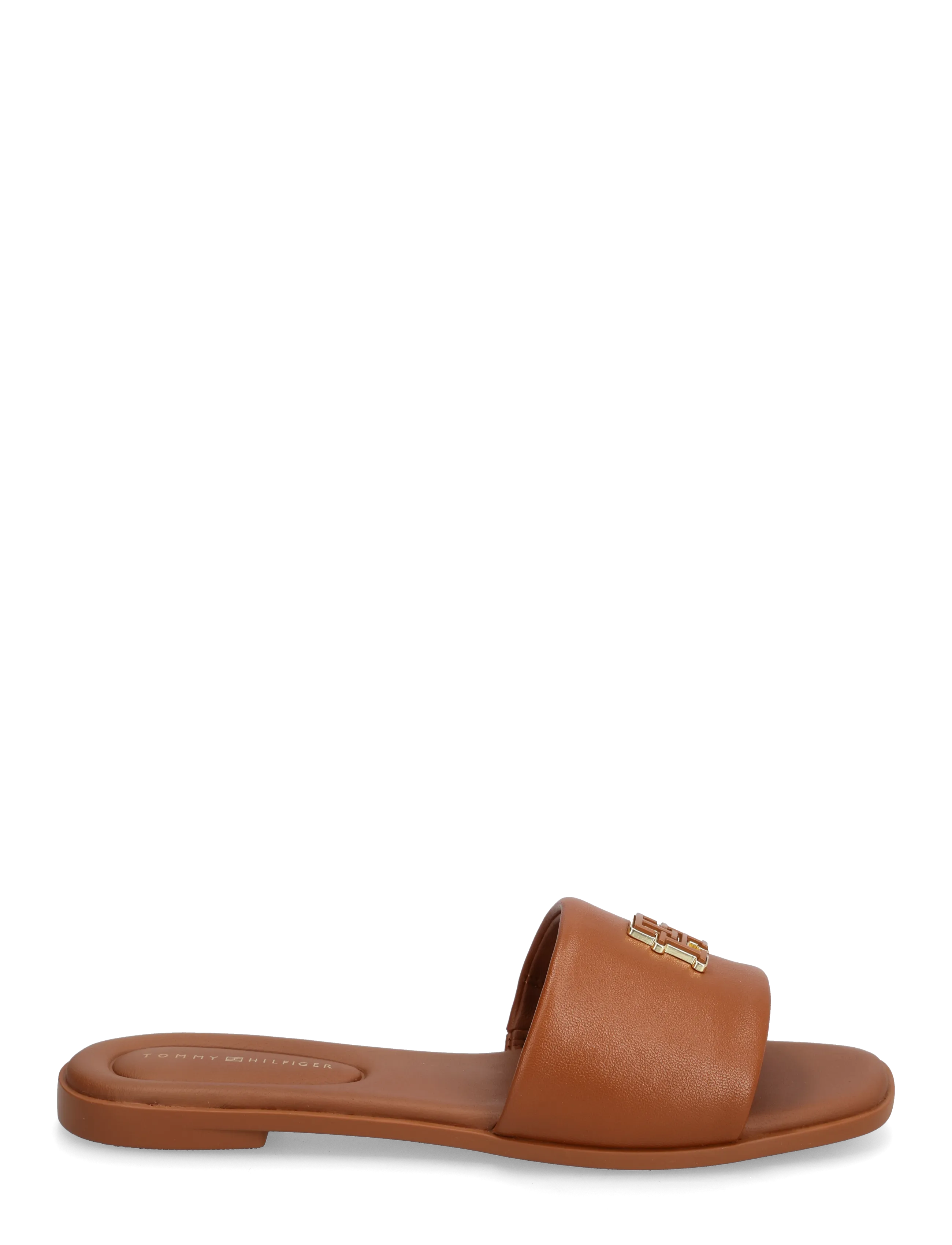 Tommy Hilfiger - TH LOGO HARDWARE LEATHER MULE - mules plates - warm bronze - 1