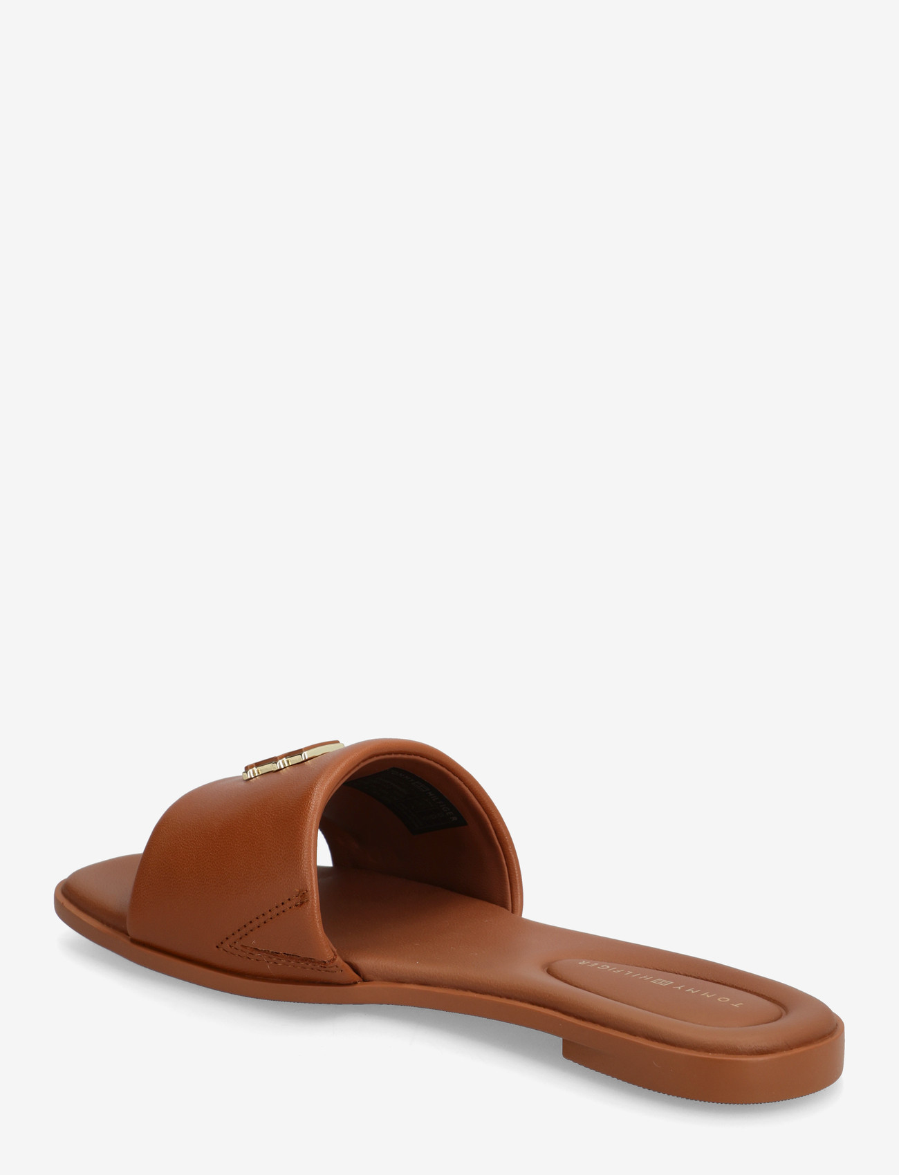 Tommy Hilfiger - TH LOGO HARDWARE LEATHER MULE - flade mules - warm bronze - 2