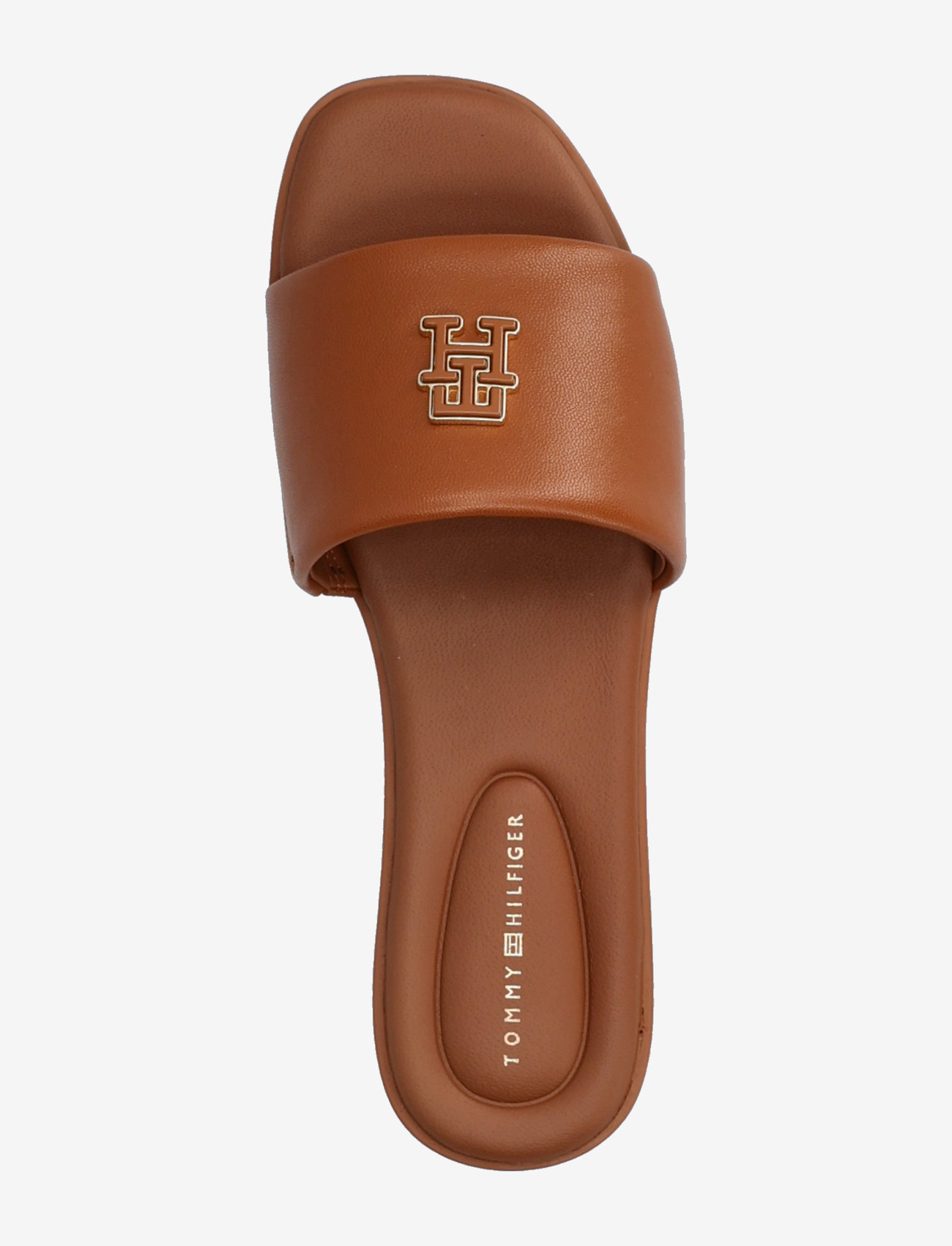 Tommy Hilfiger - TH LOGO HARDWARE LEATHER MULE - flade mules - warm bronze - 3