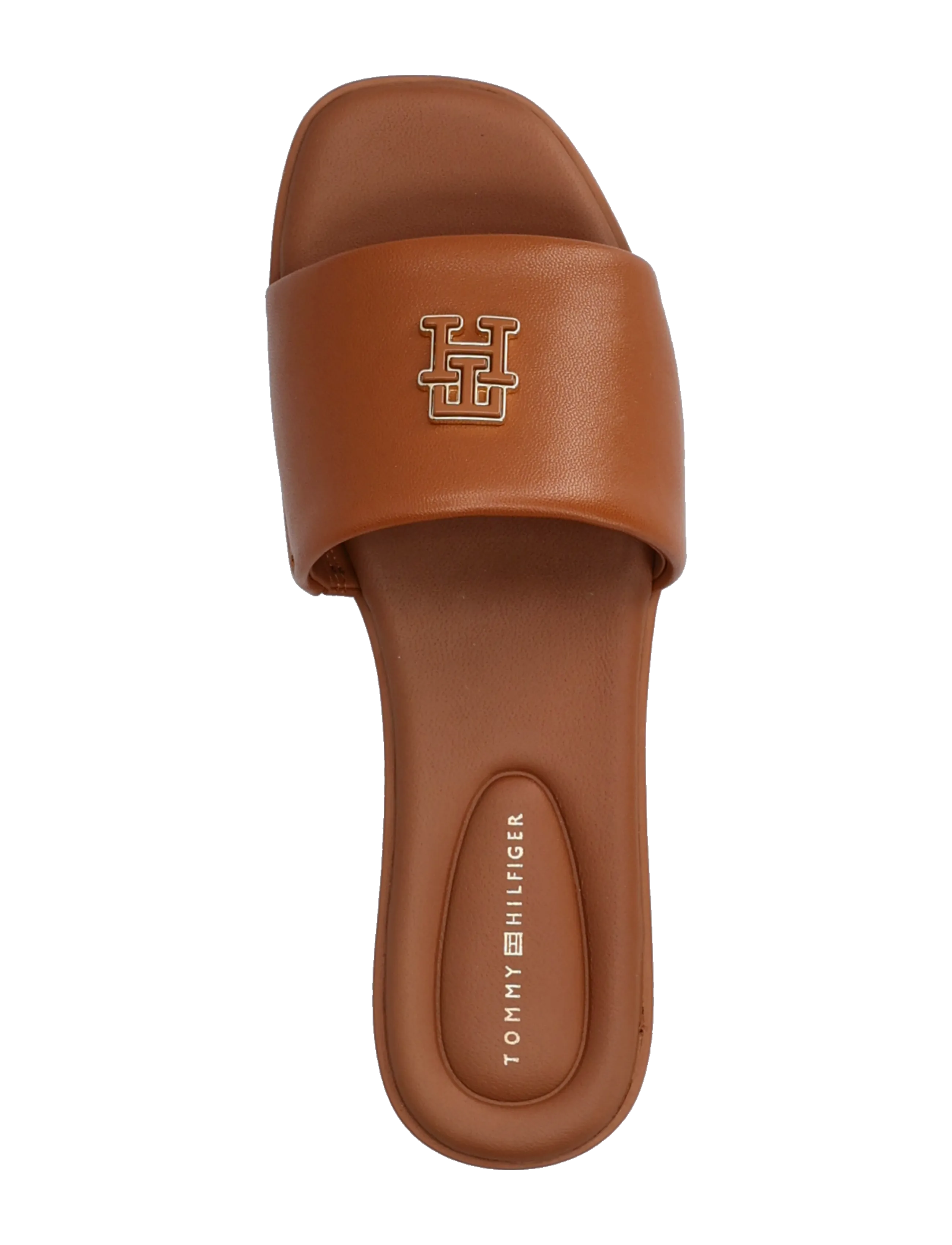 Tommy Hilfiger - TH LOGO HARDWARE LEATHER MULE - mules plates - warm bronze - 3