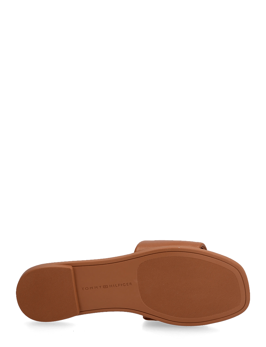 Tommy Hilfiger - TH LOGO HARDWARE LEATHER MULE - flate sandaler - warm bronze - 4