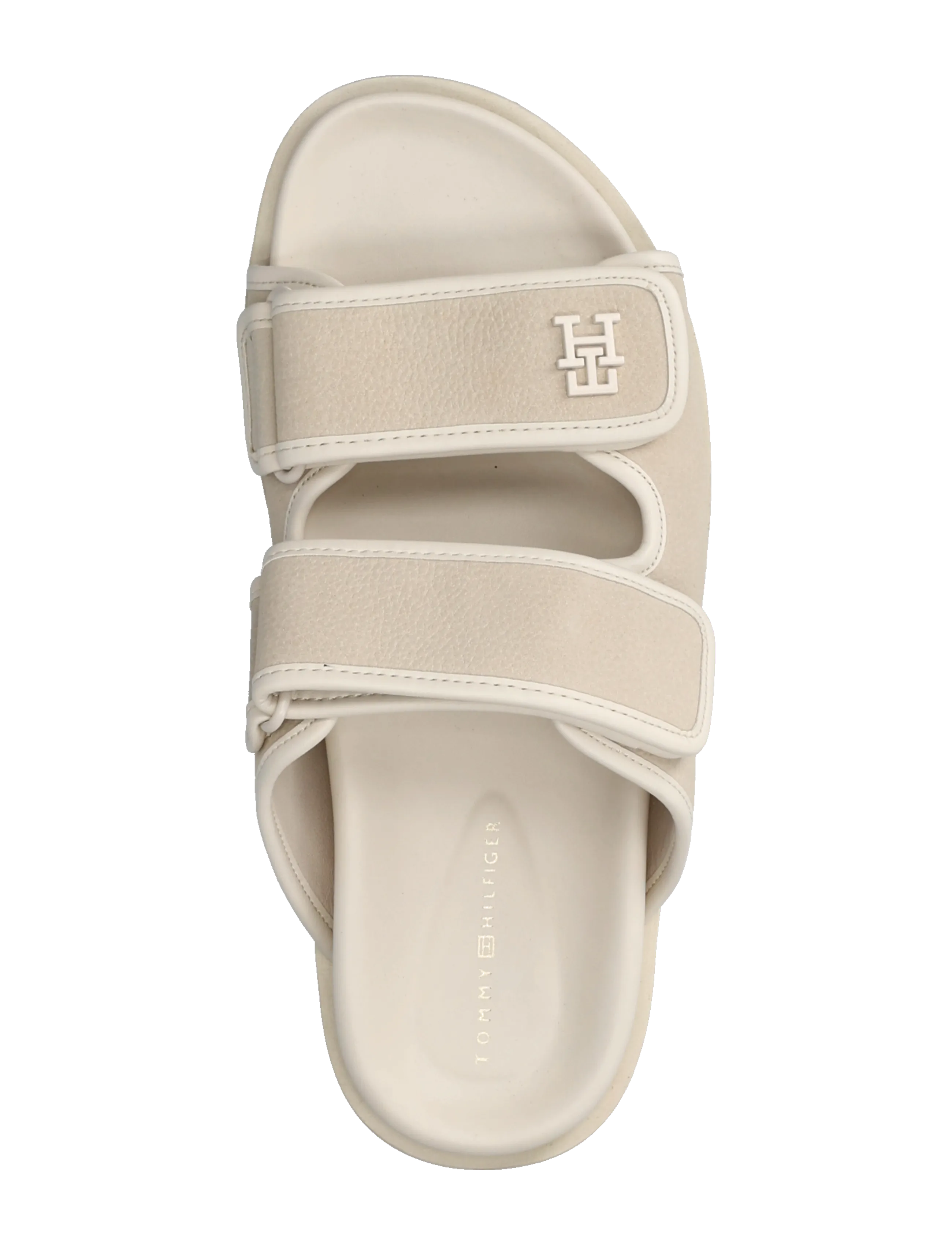 Tommy Hilfiger - DOUBLE STRAP NUBUCK SANDAL - kontsata sandaalid - soft cream - 3