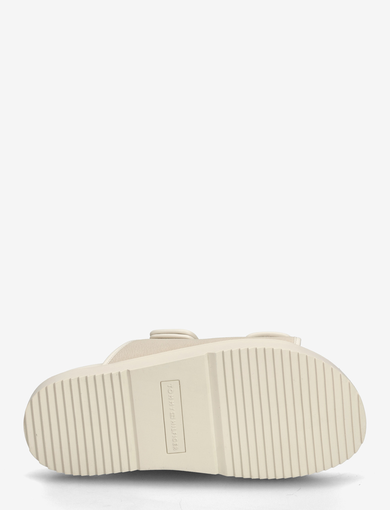 Tommy Hilfiger - DOUBLE STRAP NUBUCK SANDAL - flade sandaler - soft cream - 4
