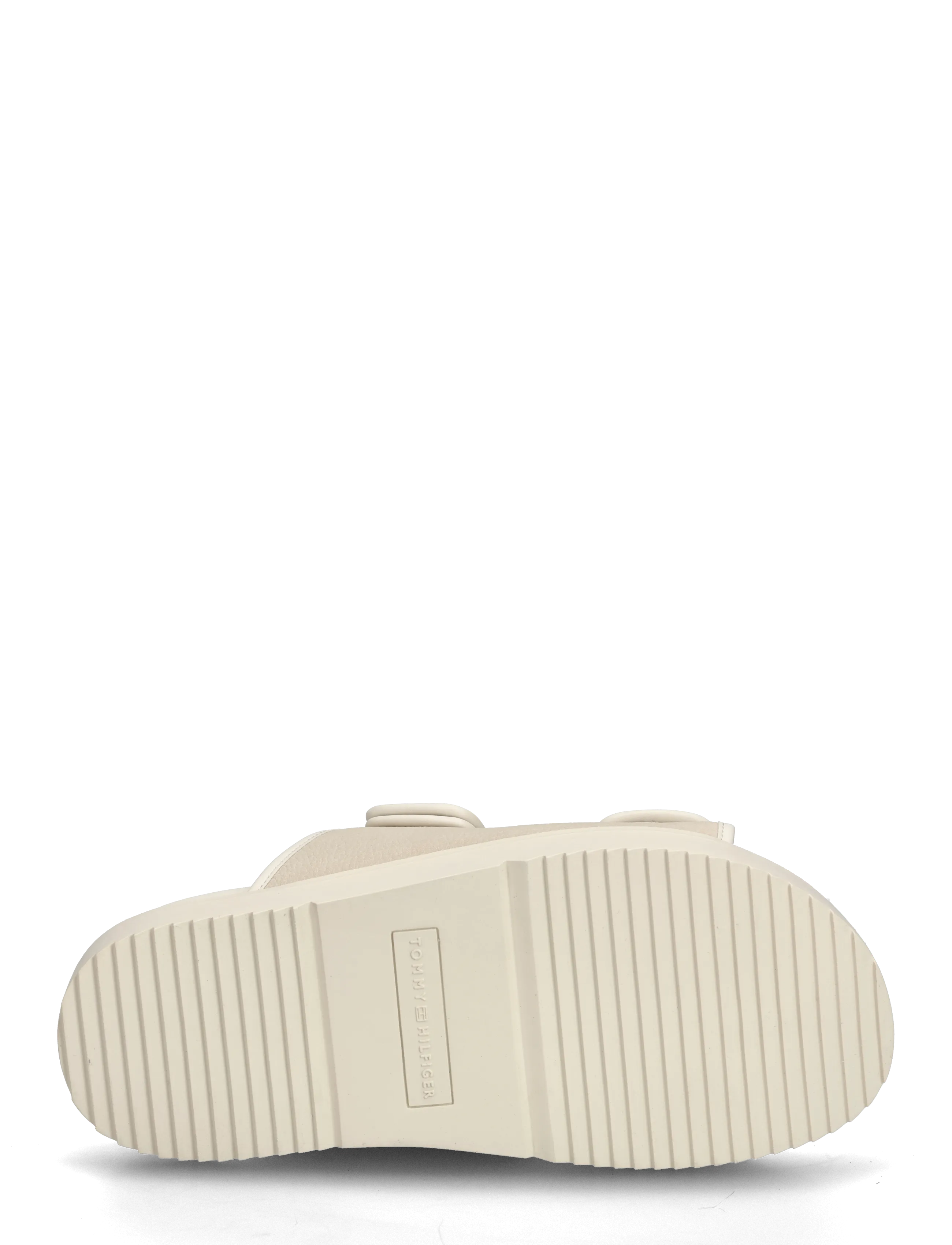 Tommy Hilfiger - DOUBLE STRAP NUBUCK SANDAL - kontsata sandaalid - soft cream - 4