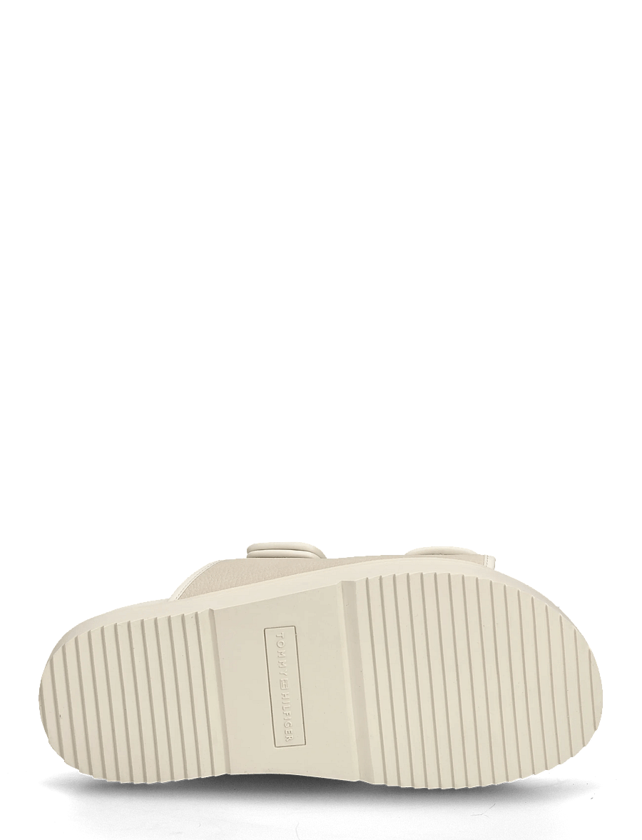 Tommy Hilfiger - DOUBLE STRAP NUBUCK SANDAL - flache sandalen - soft cream - 4
