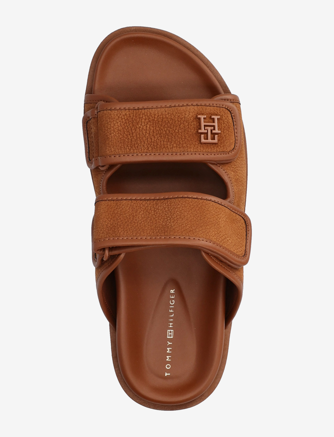 Tommy Hilfiger - DOUBLE STRAP NUBUCK SANDAL - flade sandaler - warm bronze - 3