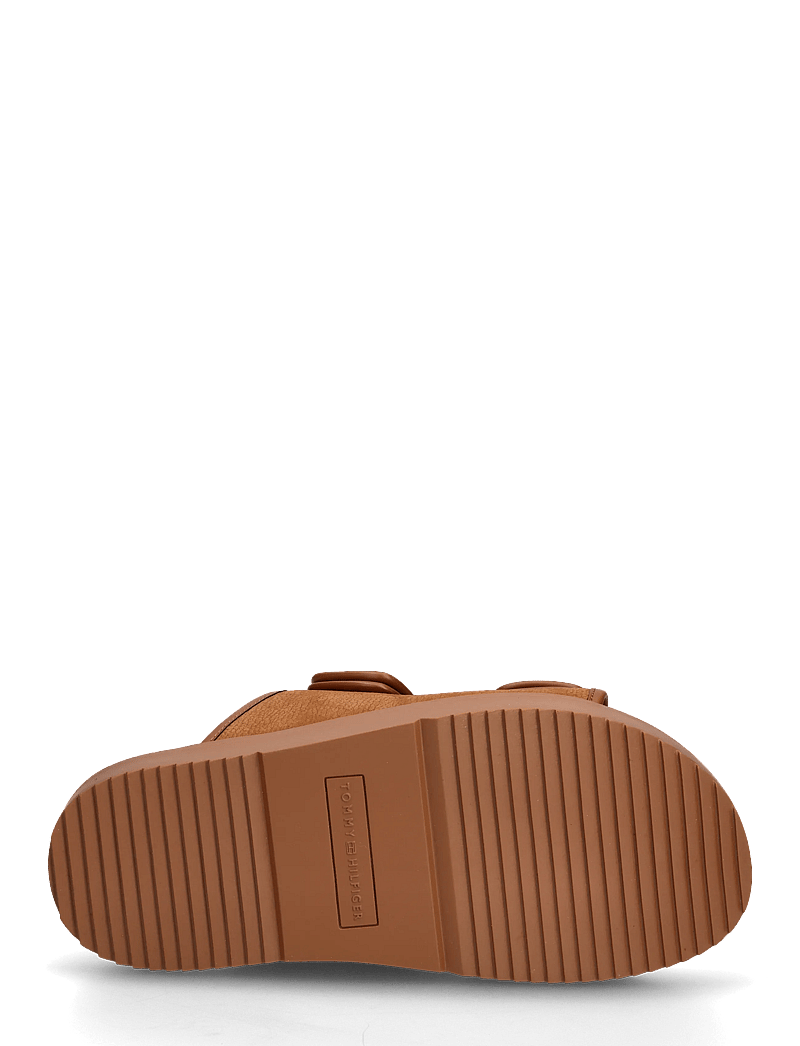 Tommy Hilfiger - DOUBLE STRAP NUBUCK SANDAL - flache sandalen - warm bronze - 4