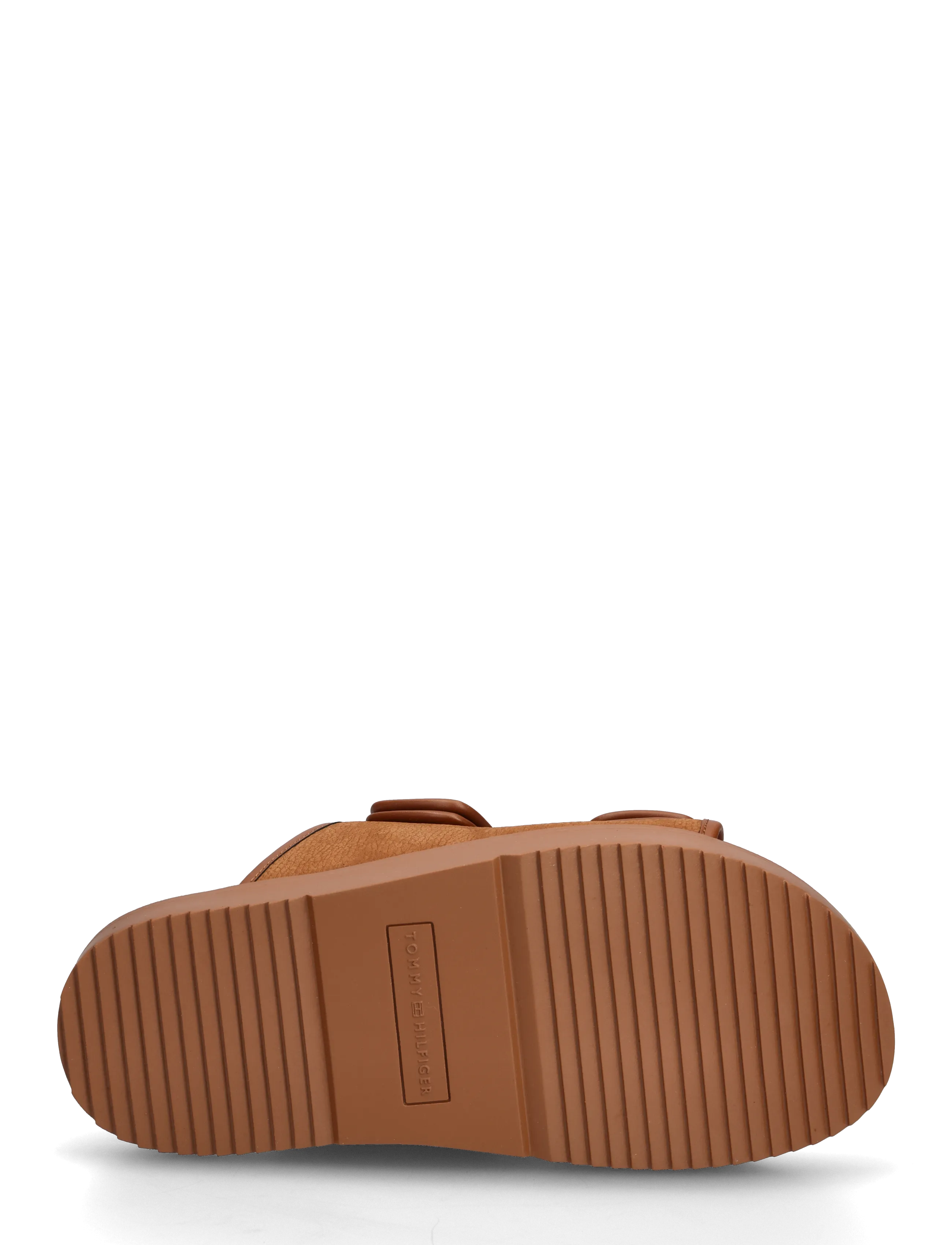 Tommy Hilfiger - DOUBLE STRAP NUBUCK SANDAL - flade sandaler - warm bronze - 4
