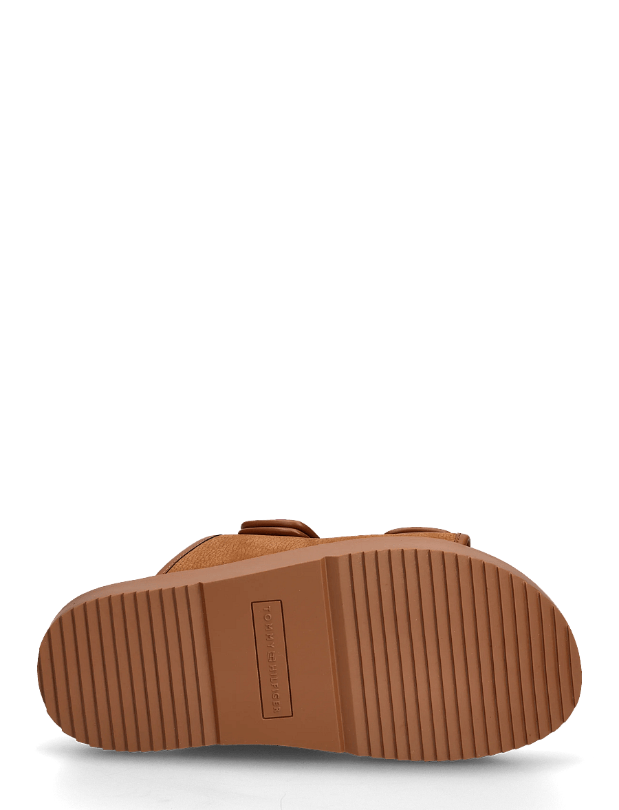 Tommy Hilfiger - DOUBLE STRAP NUBUCK SANDAL - flache sandalen - warm bronze - 4