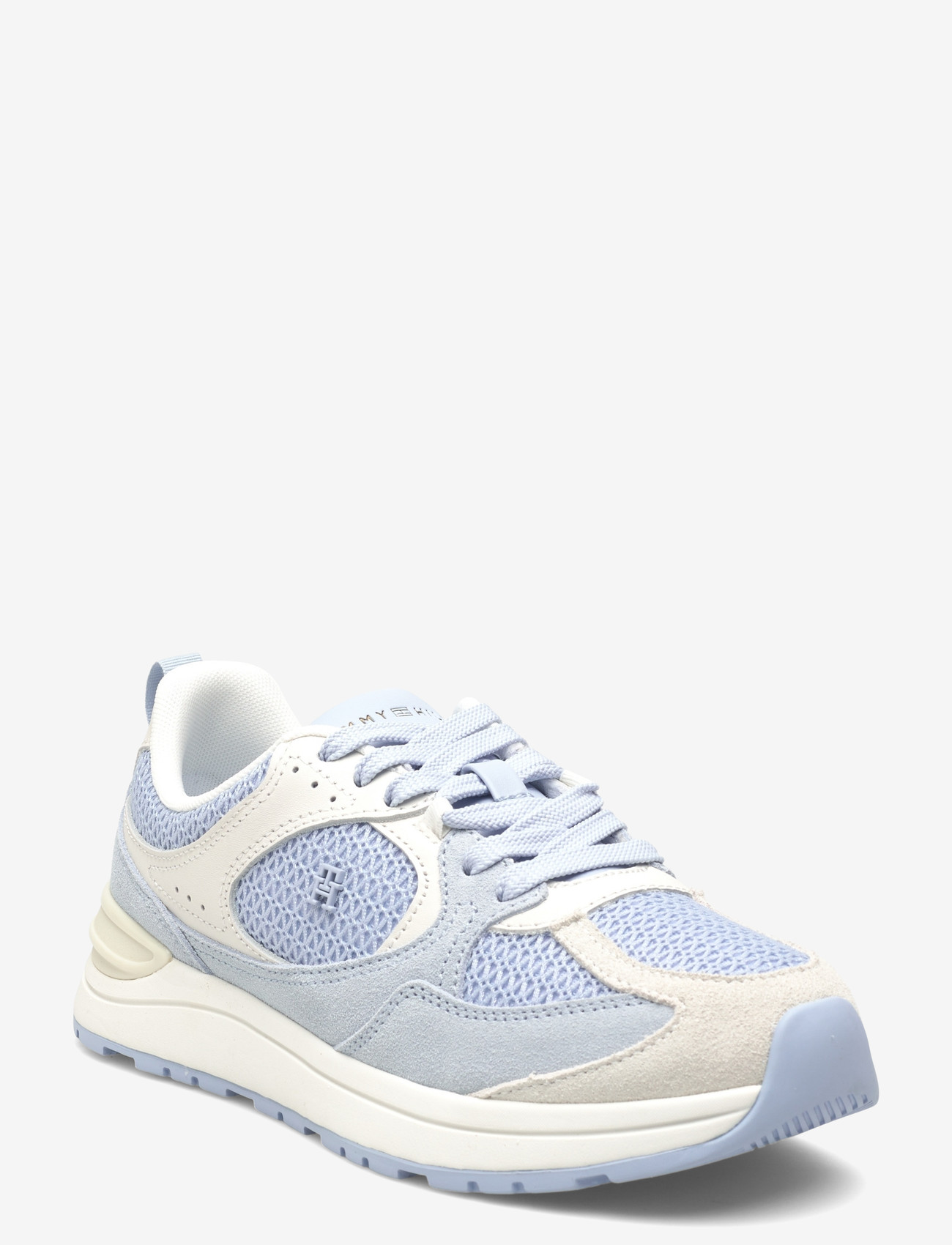 Tommy Hilfiger - TH MIX MATERIAL RUNNER - konfirmationstøj - breezy blue ecru - 0