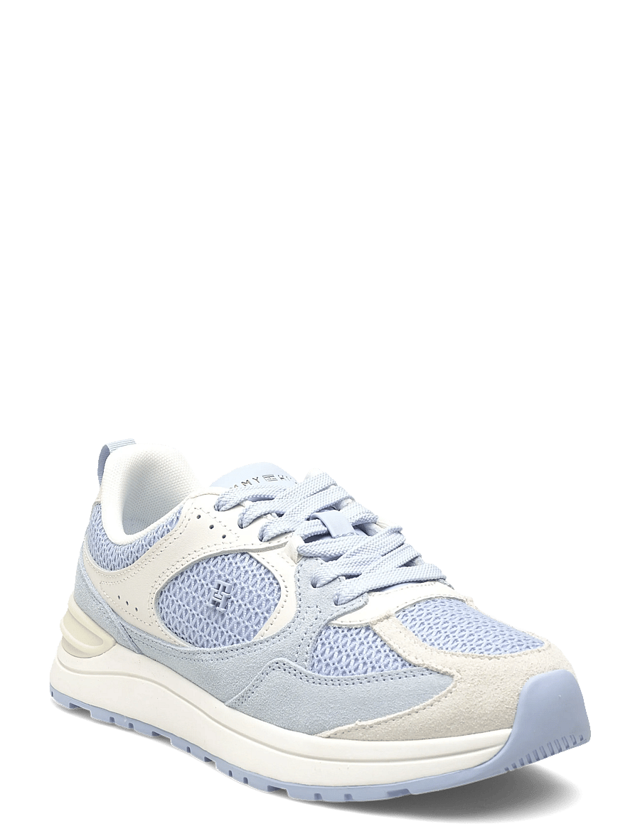 Tommy Hilfiger - TH MIX MATERIAL RUNNER - konfirmation - breezy blue ecru - 0