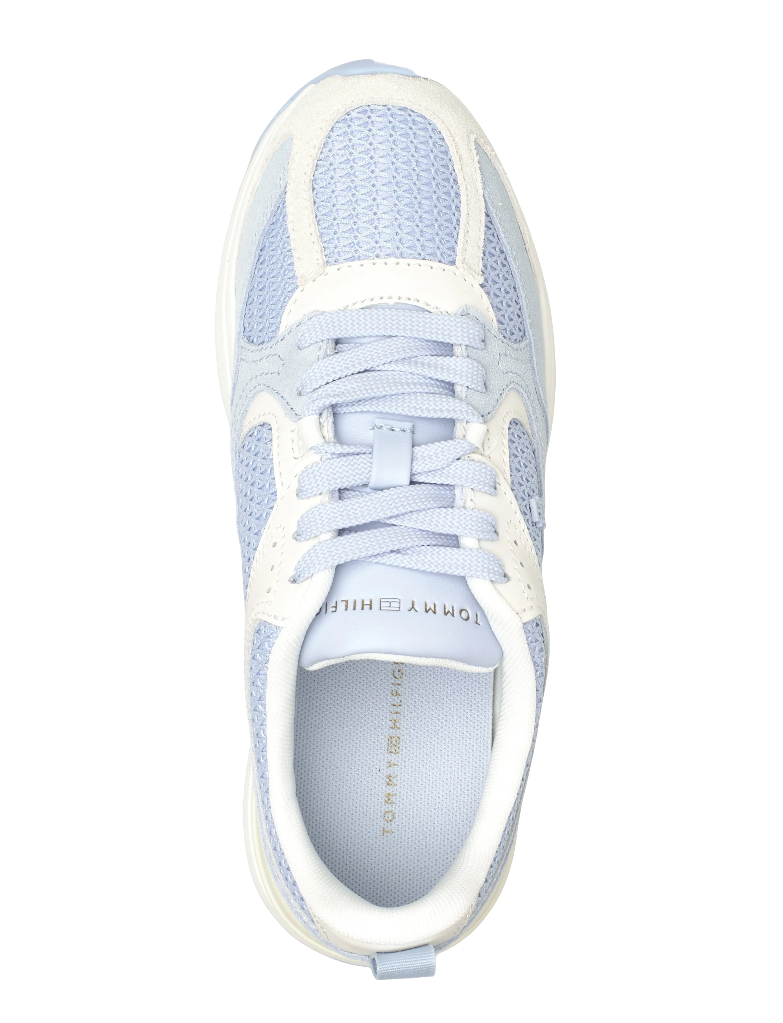 Tommy Hilfiger - TH MIX MATERIAL RUNNER - konfirmation - breezy blue ecru - 3