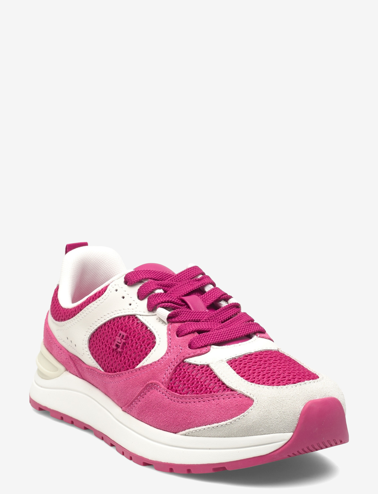 Tommy Hilfiger - TH MIX MATERIAL RUNNER - konfirmationstøj - fuchsia ecru - 0