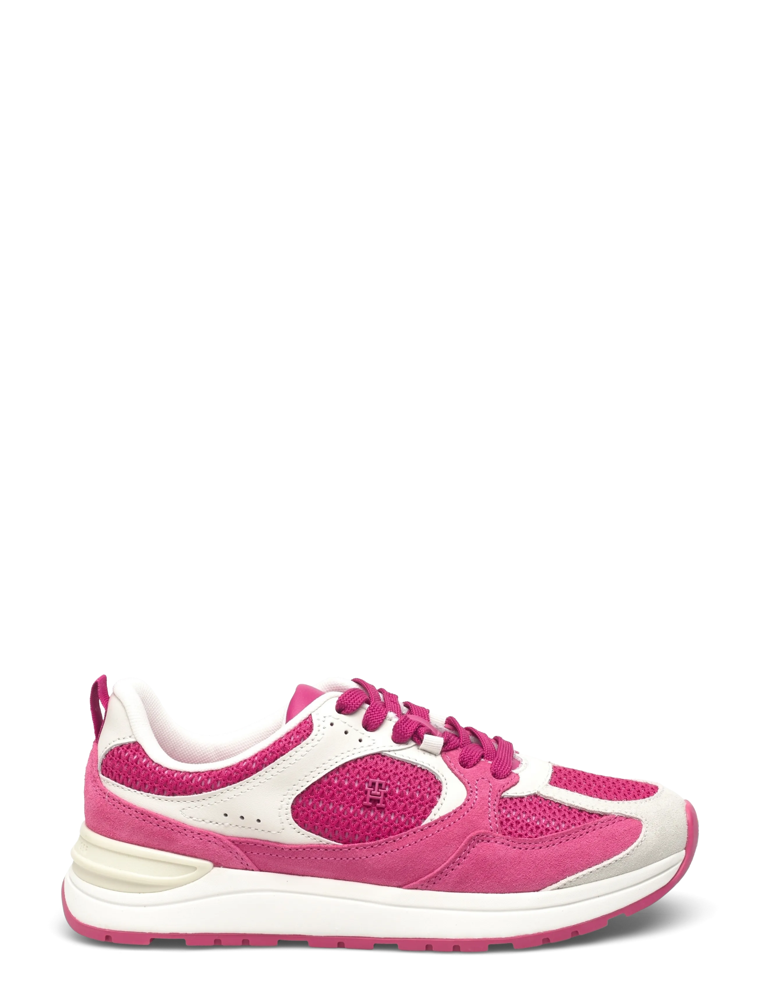 Tommy Hilfiger - TH MIX MATERIAL RUNNER - konfirmation - fuchsia ecru - 1