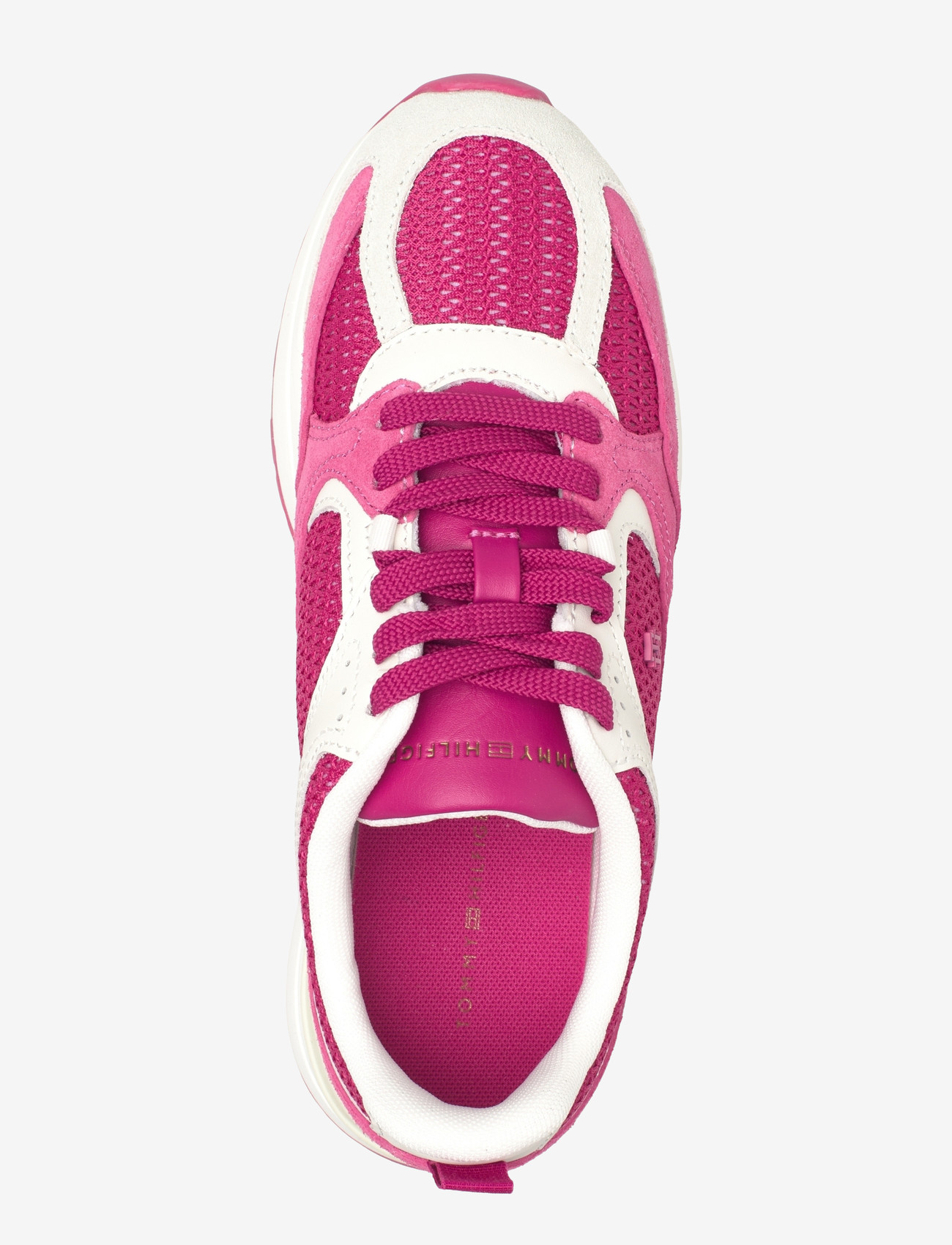 Tommy Hilfiger - TH MIX MATERIAL RUNNER - konfirmationstøj - fuchsia ecru - 3