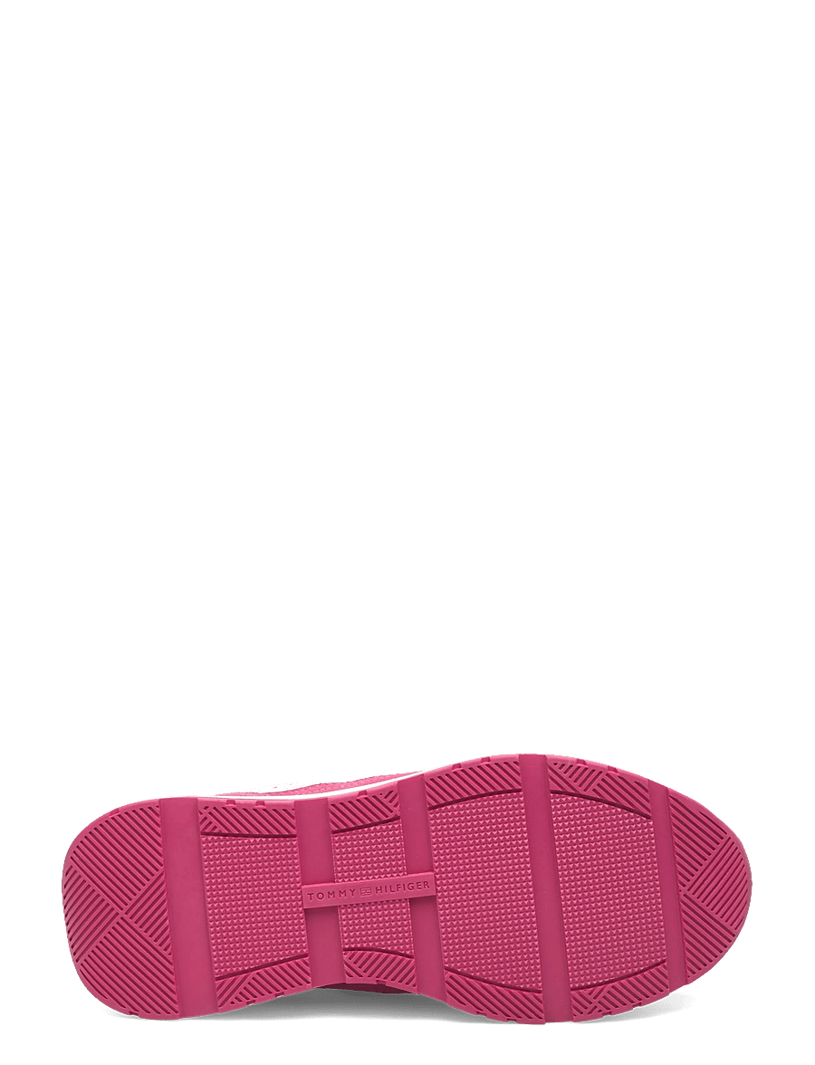 Tommy Hilfiger - TH MIX MATERIAL RUNNER - konfirmation - fuchsia ecru - 4