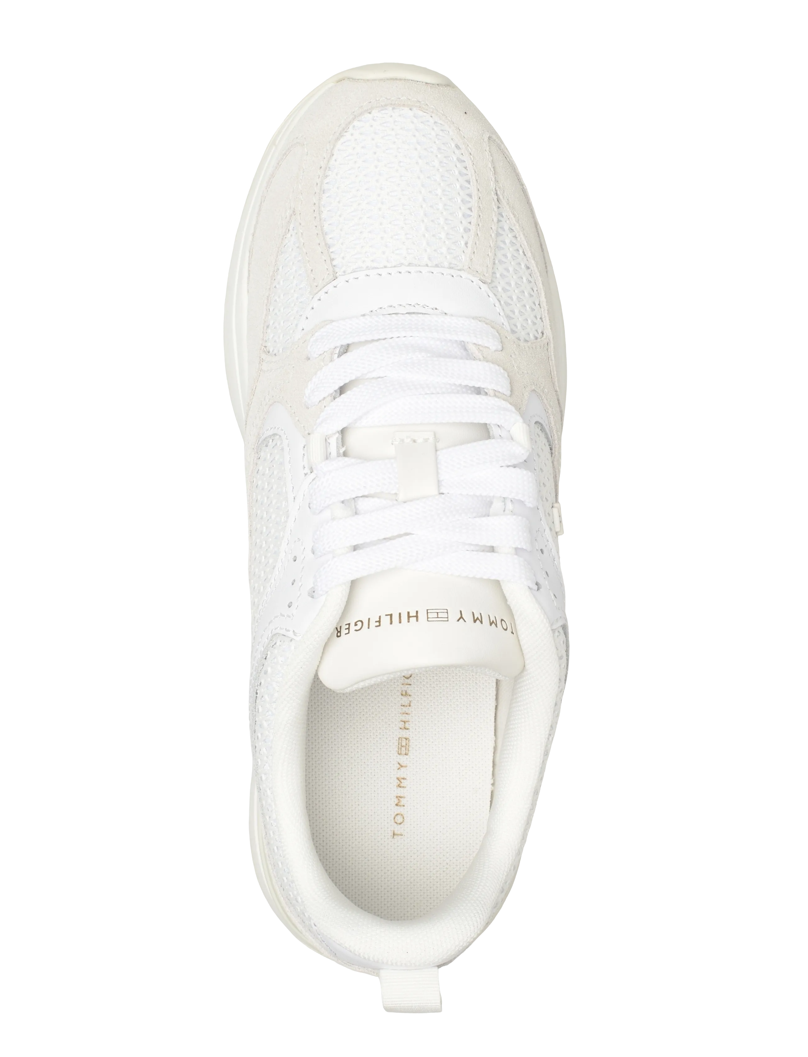 Tommy Hilfiger - TH MIX MATERIAL RUNNER - konfirmation - white ecru - 3