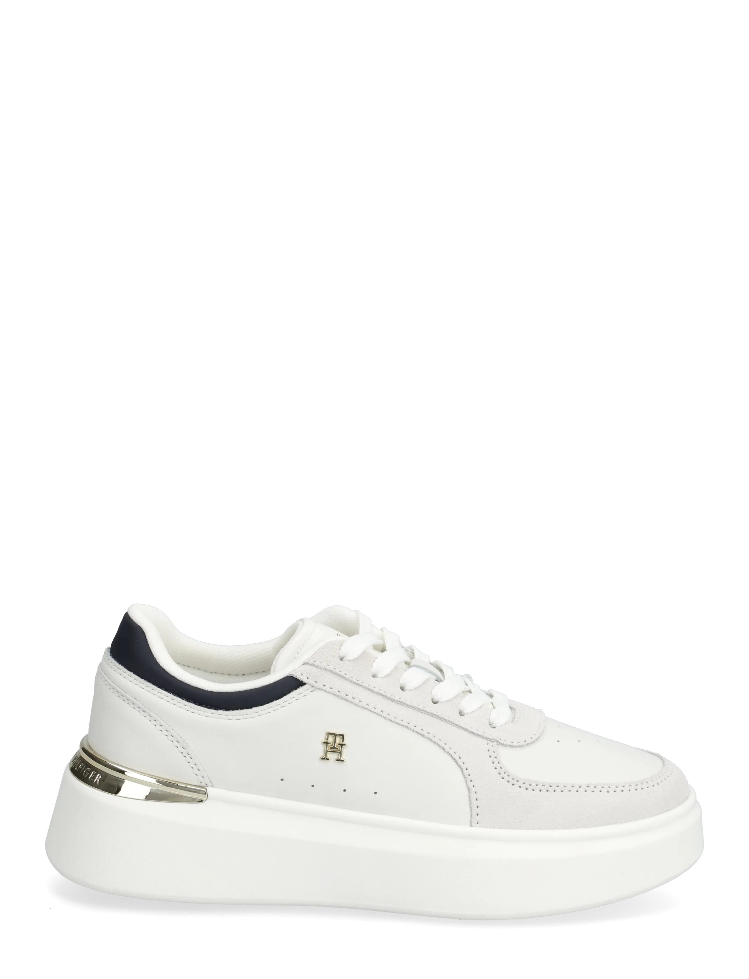 Tommy Hilfiger - TH SATIN PLATFORM SNEAKER - confirmation - ecru space blue - 1
