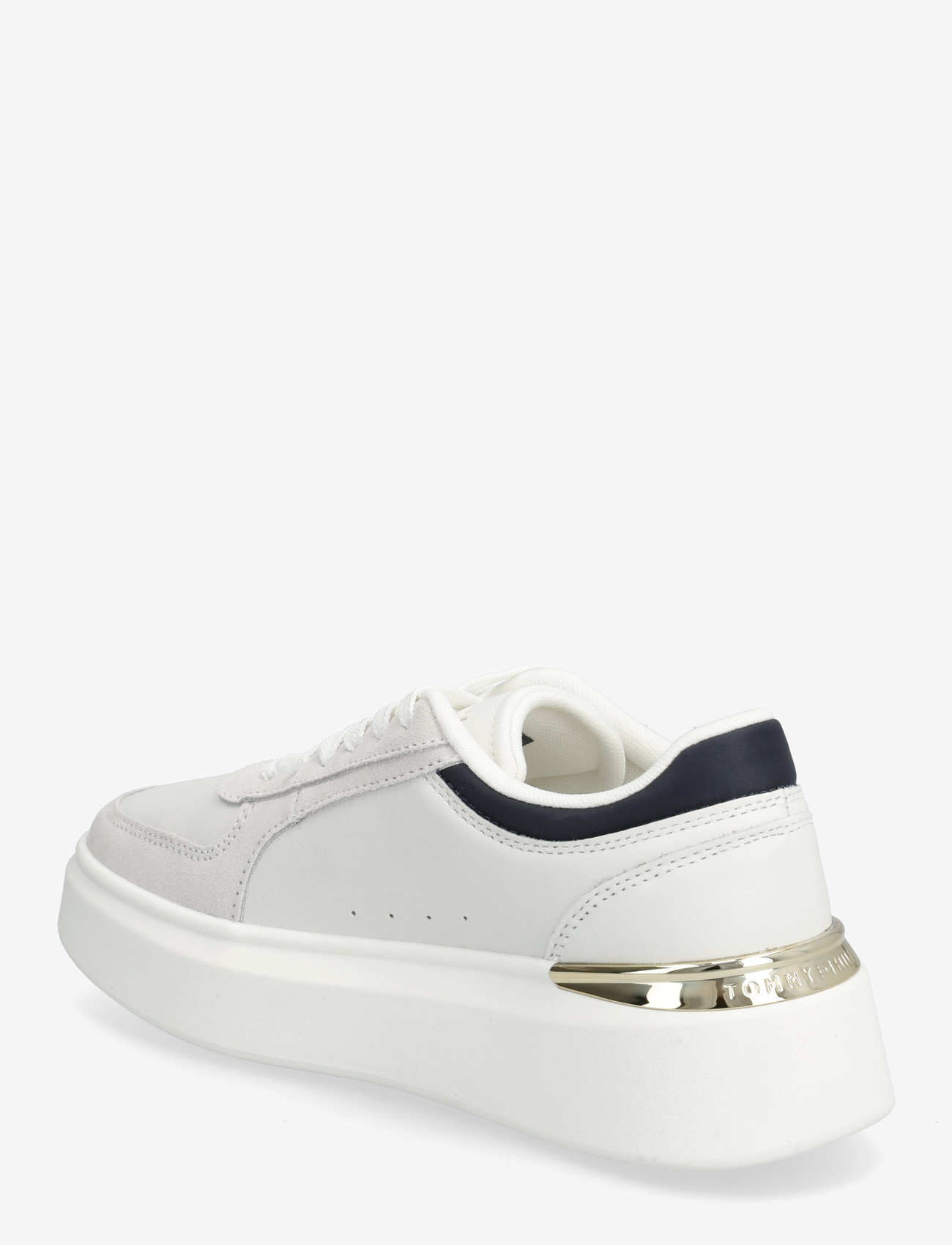 Tommy Hilfiger - TH SATIN PLATFORM SNEAKER - konfirmationstøj - ecru space blue - 2