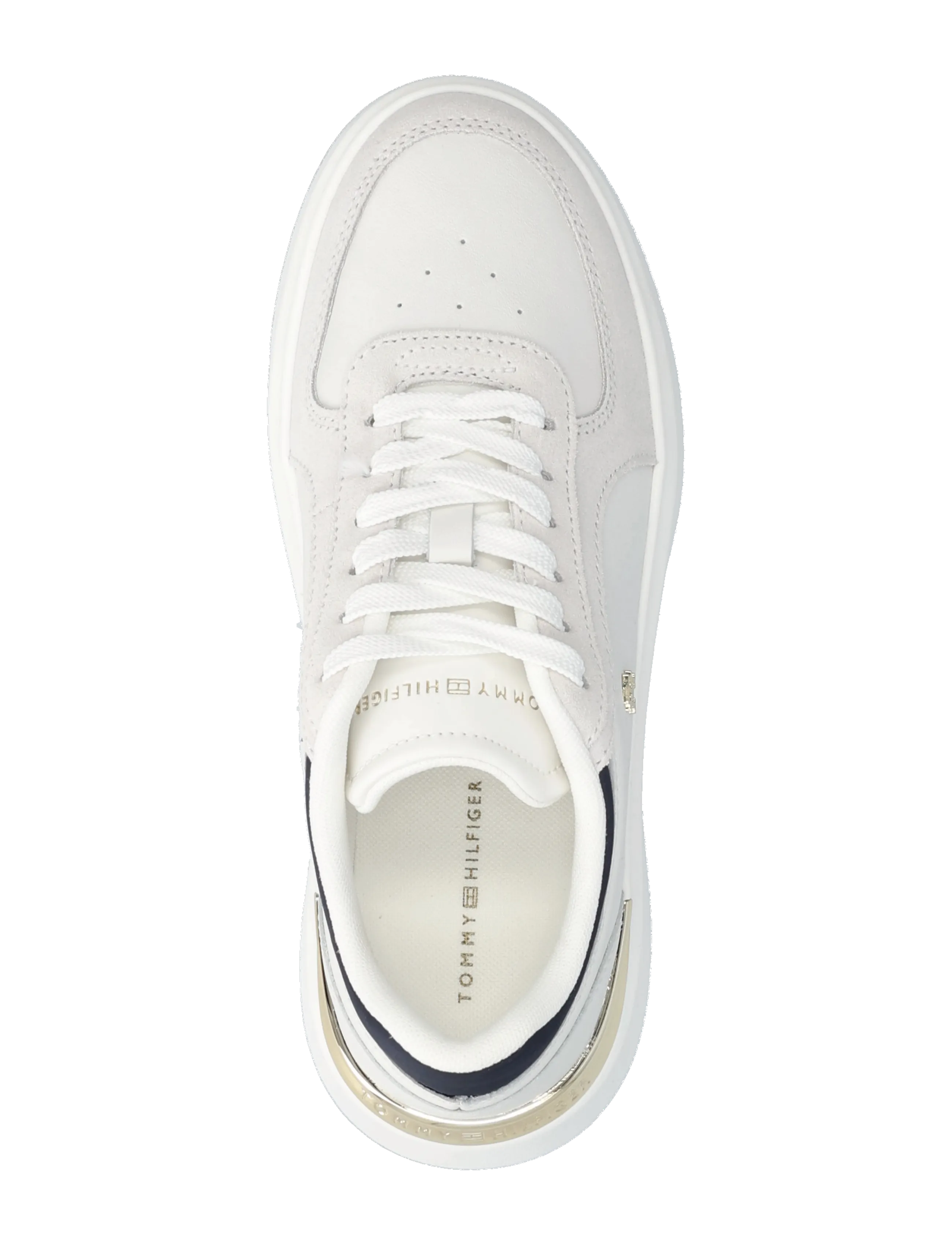 Tommy Hilfiger - TH SATIN PLATFORM SNEAKER - confirmation - ecru space blue - 3