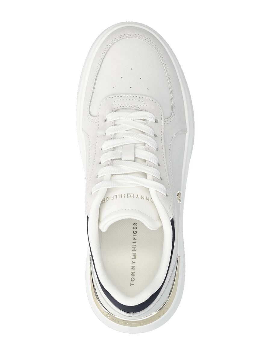 Tommy Hilfiger - TH SATIN PLATFORM SNEAKER - confirmation - ecru space blue - 3