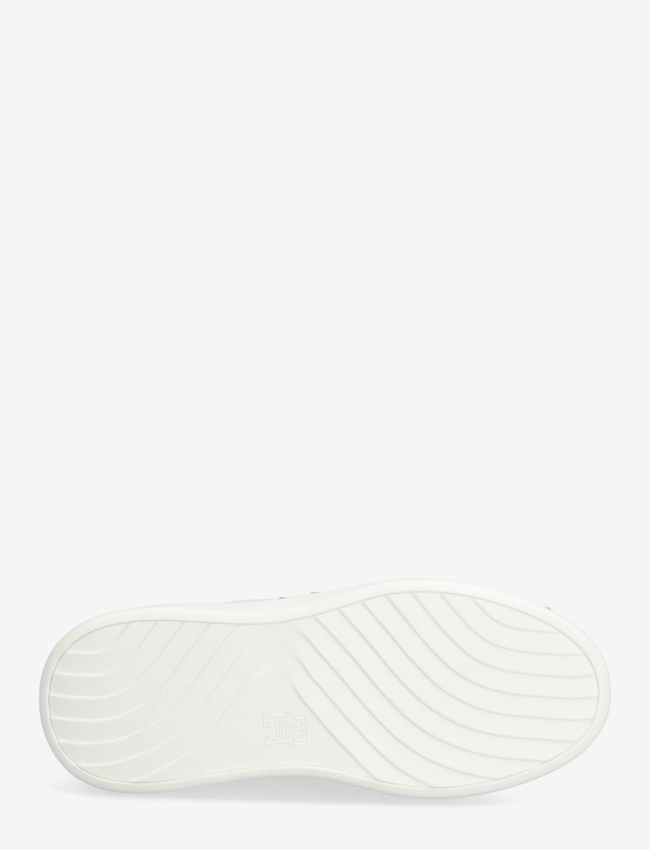 Tommy Hilfiger - TH SATIN PLATFORM SNEAKER - konfirmationstøj - ecru space blue - 4