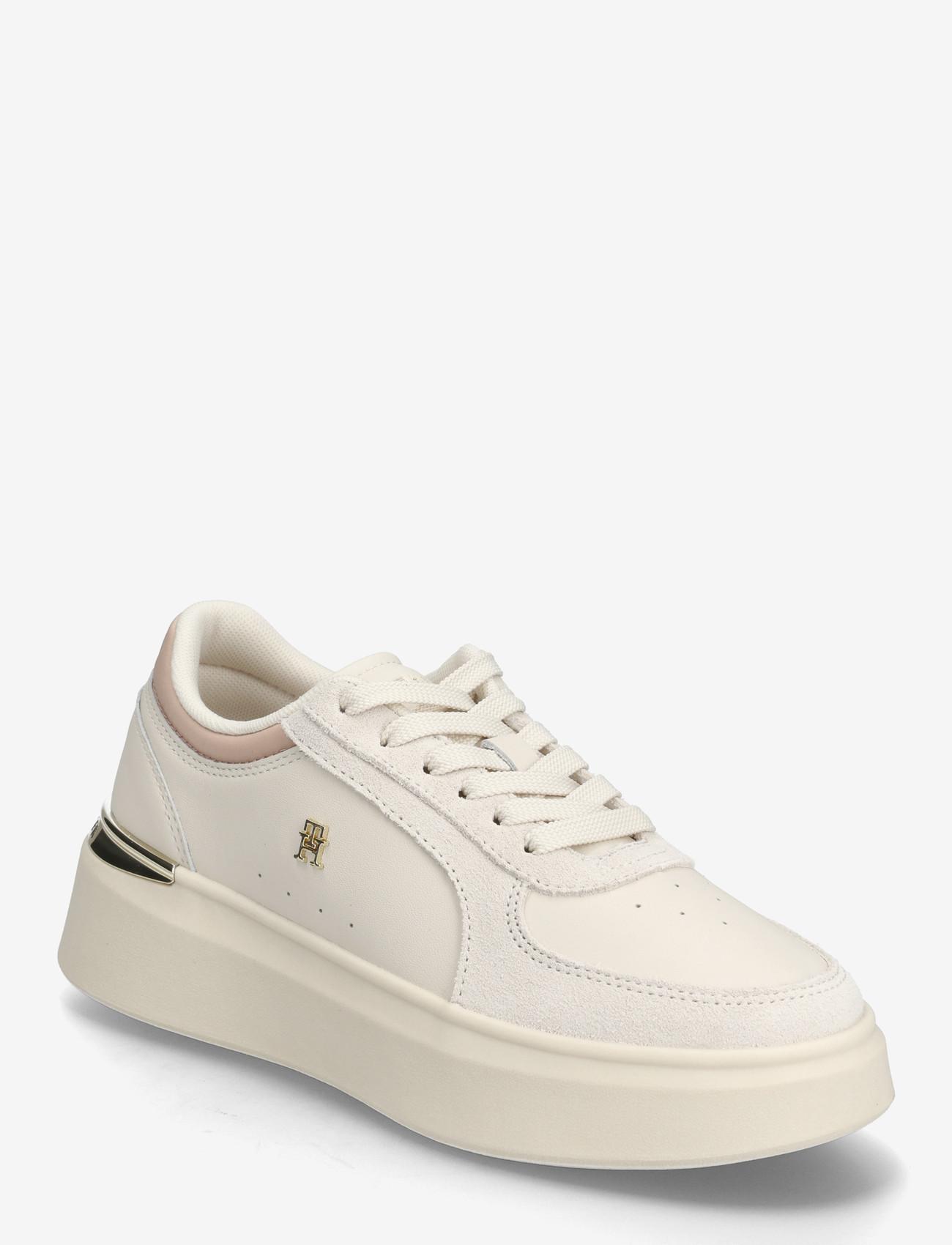 Tommy Hilfiger - TH SATIN PLATFORM SNEAKER - konfirmationstøj - soft cream misty blush - 0