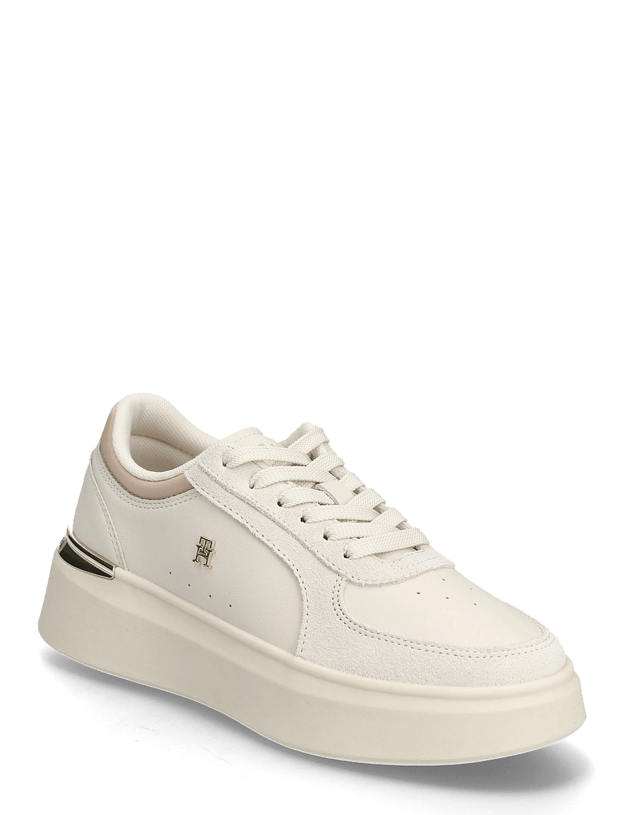 Tommy Hilfiger - TH SATIN PLATFORM SNEAKER - konfirmatsioon - soft cream misty blush - 0