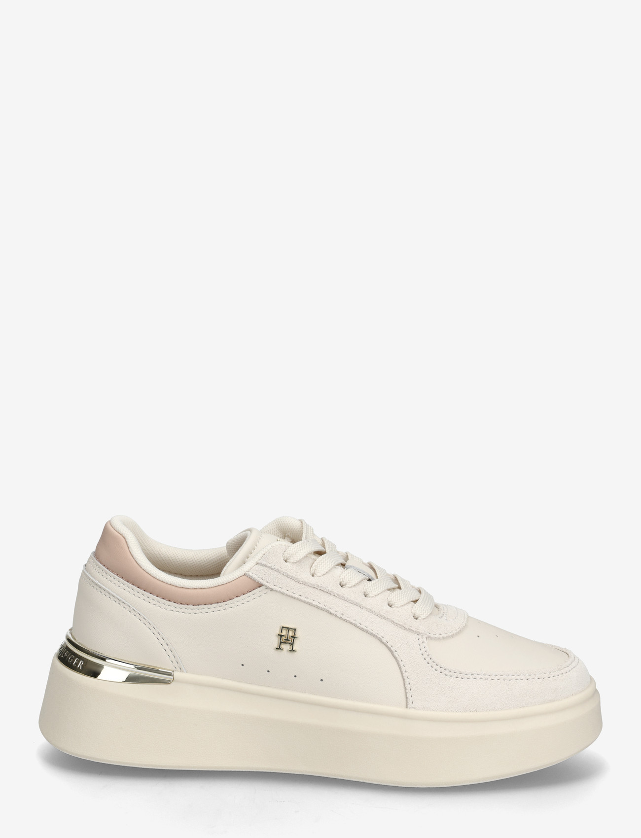 Tommy Hilfiger - TH SATIN PLATFORM SNEAKER - konfirmationstøj - soft cream misty blush - 1