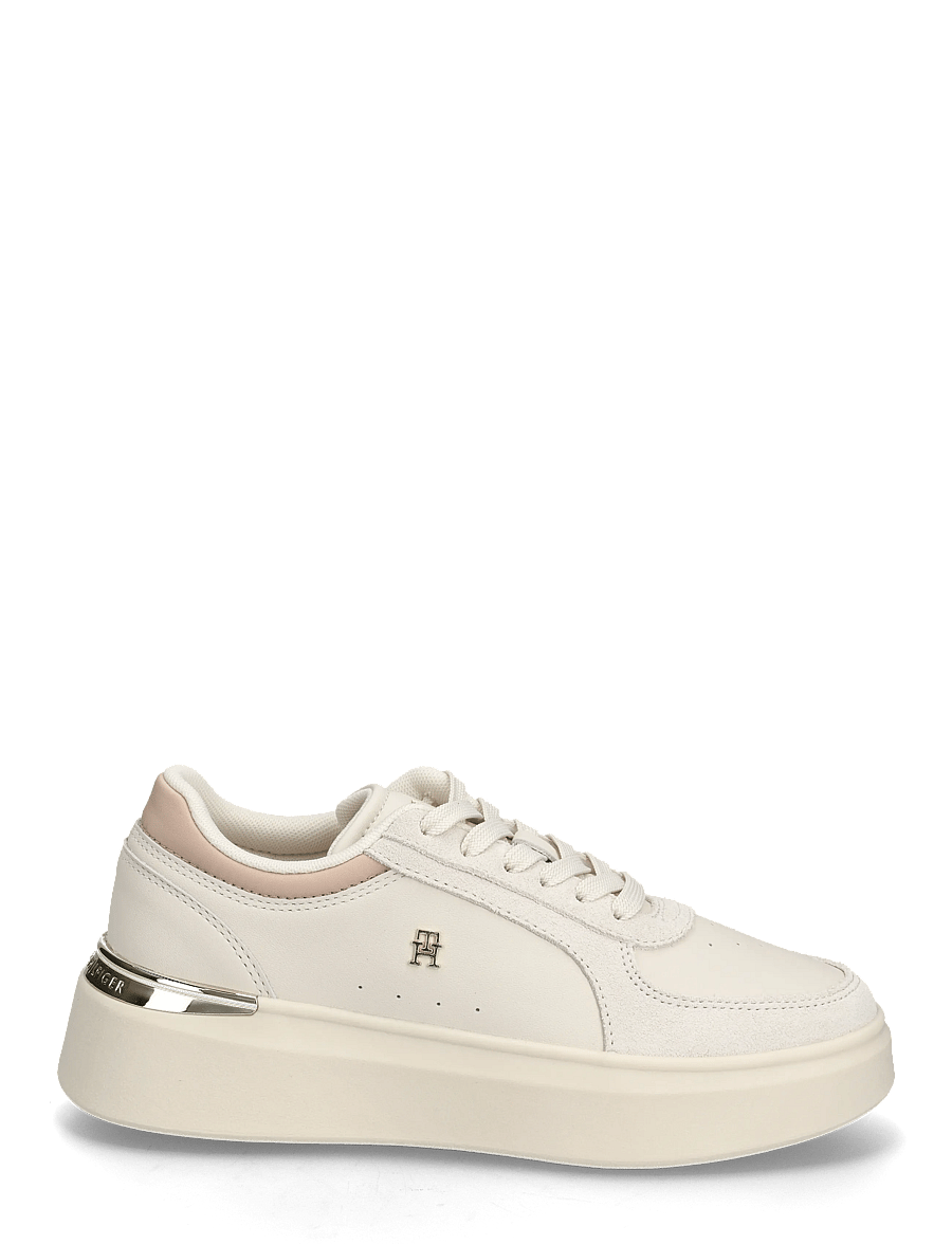 Tommy Hilfiger - TH SATIN PLATFORM SNEAKER - konfirmatsioon - soft cream misty blush - 1