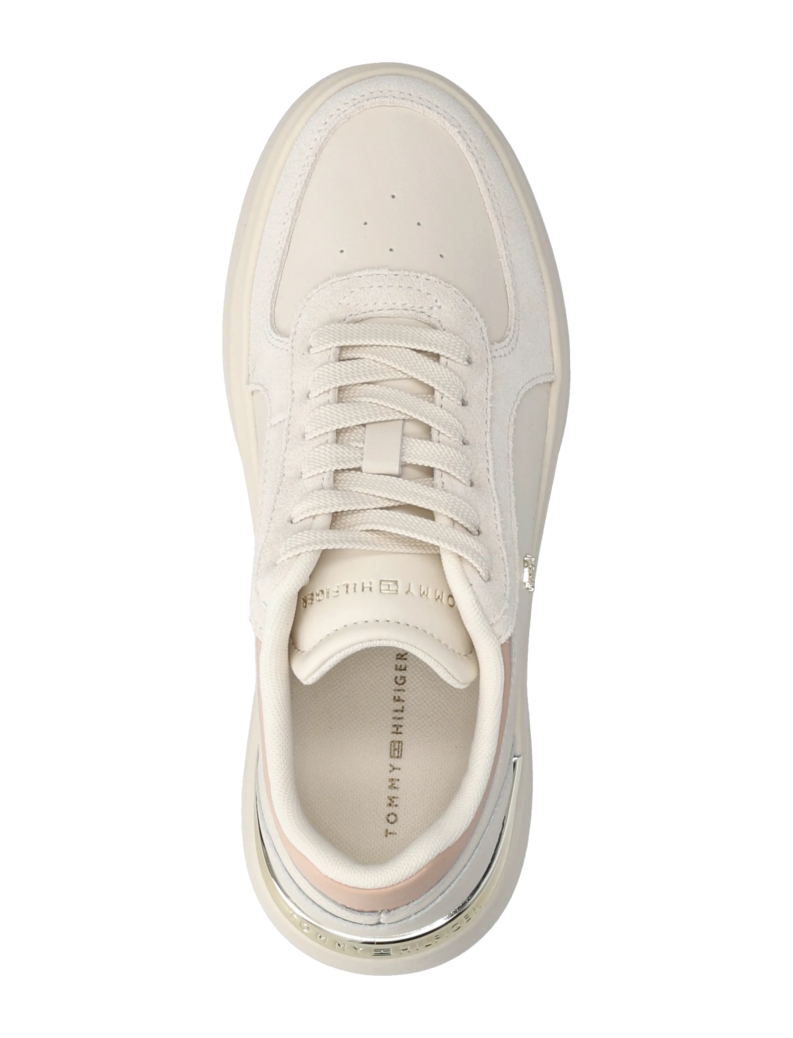Tommy Hilfiger - TH SATIN PLATFORM SNEAKER - confirmation - soft cream misty blush - 3
