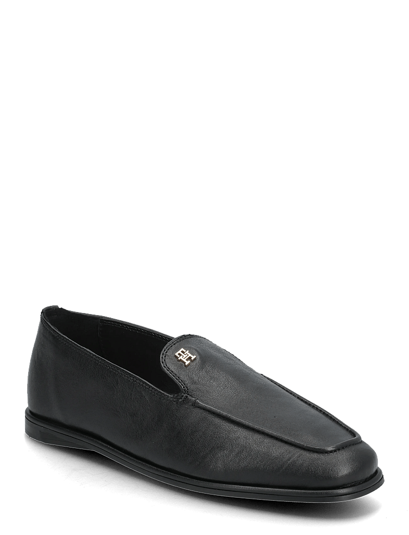 Tommy Hilfiger - TH LEATHER LOAFER - speciella tillfällen - black - 0